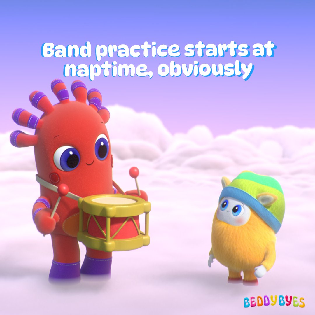 Whether it's drumming or dreaming, MeMo and BaBa can do it all! Tune into BeddyByes to see for yourself.🥁💤

#BeddyByes