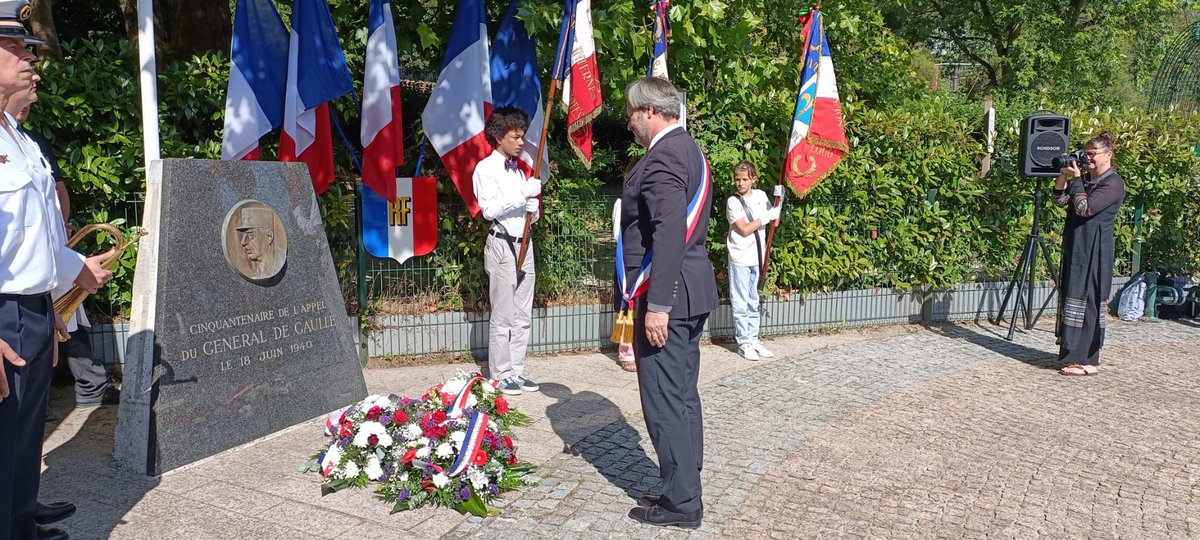 ericberdoati's tweet image. Commémoration de l’appel du 18 juin 1940 @VilleSaintCloud