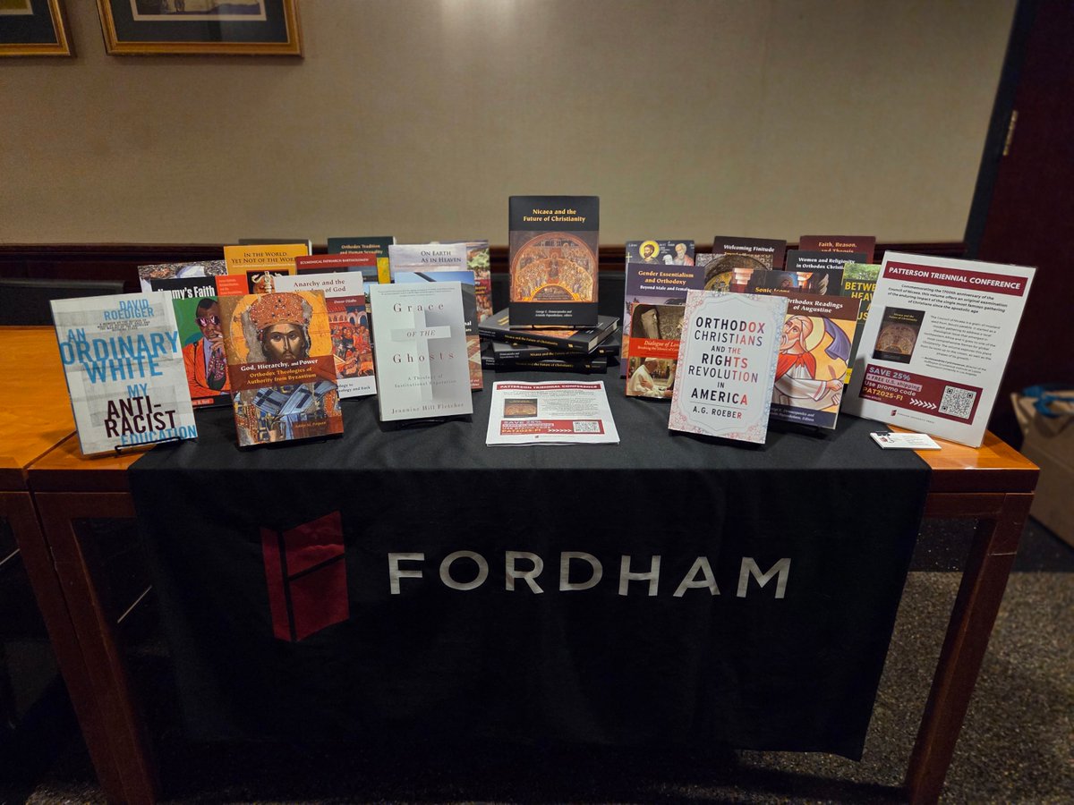 FordhamPress's tweet image. Calling all scholars and readers! 📢 Save 25% on AND enjoy free shipping during the Patterson Triennial Conference. 🚚📚 Just use coupon code PAT2025-FI at checkout.
Shop now: ow.ly/11Ro50WbCpf
#GreekOrthodox #CatholicChurch #PublicOrthodoxy #ReadUP @FordhamOrthodox
