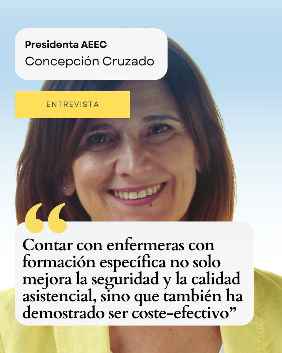 🟢 Concepción Cruzado, presidenta Asociación Española de #Enfermería en #Cardiología: “Contar con enfermeras con formación específica no solo mejora la seguridad y la calidad asistencial, sino que también ha demostrado ser coste-efectivo” <a href="/AEEC_enfcardio/">Asociacion Española de Enfermeria en Cardiologia</a> 

enfermeriaourense.org/index.php/bole…