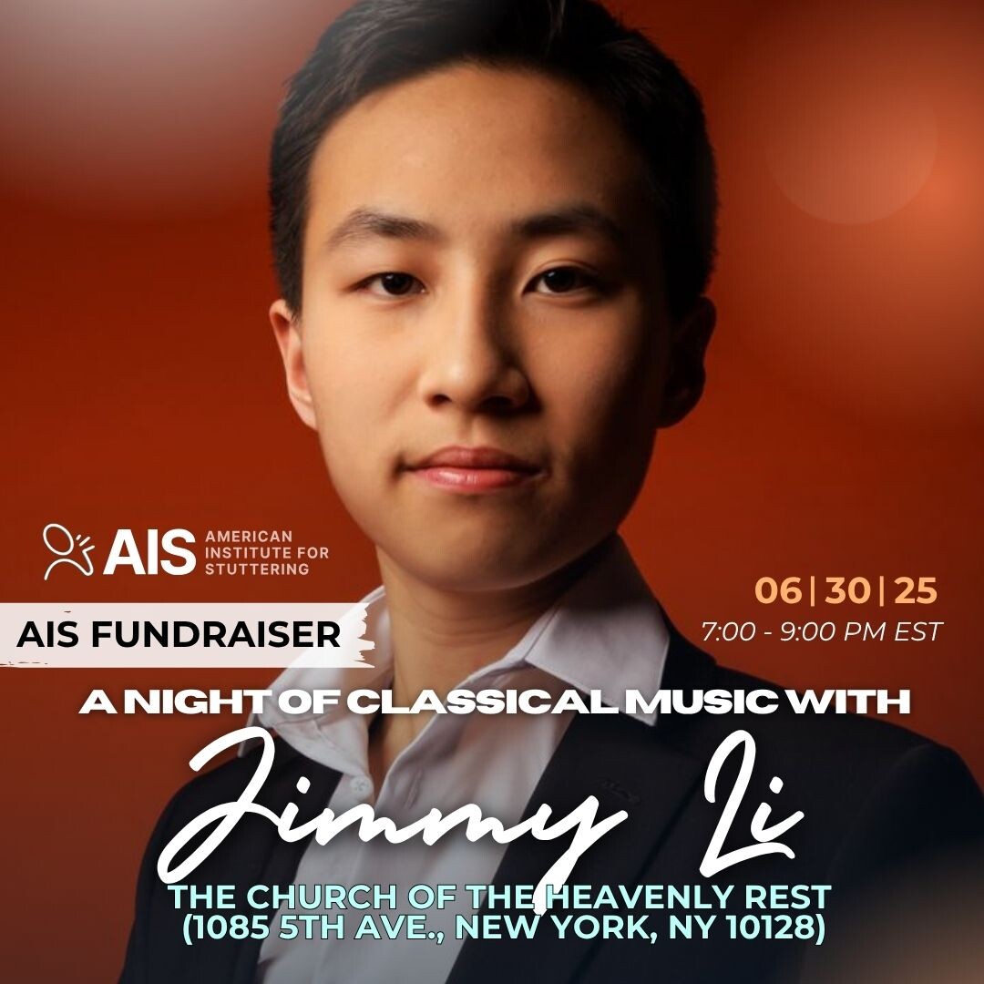 AIS Fundraiser: A Night of Classical Music with Jimmy Li 🎹
Register for this event ➡️ stutteringtreatment.org/events/ais-fun…

🗓️ June 30, 2025
🕖 7:00 - 9:00 pm EST
💰 Donation
📍 The Church of the Heavenly Rest (1085 5th Ave., New York, NY 10128)