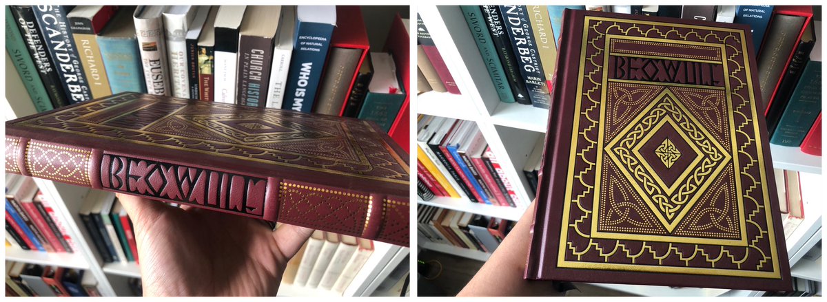 Skanderbeg of Epirus 🌲 (@kingskanderbeg) on Twitter photo It’s one of the most beautiful bindings of Beowulf. I know I’ve had a few people ask me where I got mine.
Check the link in the OP. It’s one of the most beautiful bindings of Beowulf. I know I’ve had a few people ask me where I got mine.
Check the link in the OP.