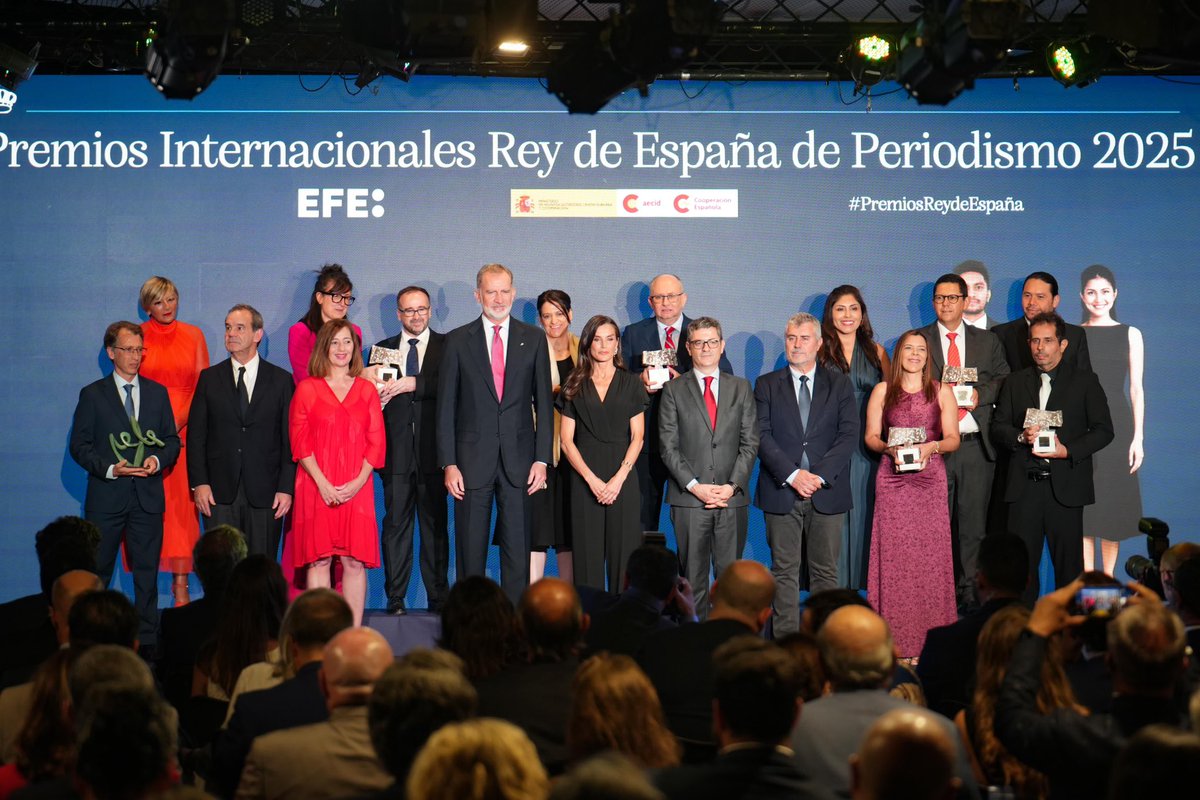 Enhorabuena a todos los galardonados en los Premios Internacionales Rey de España de Periodismo 2025. 

Vuestras informaciones contribuyen a ampliar miradas, dar contexto y traspasar fronteras.