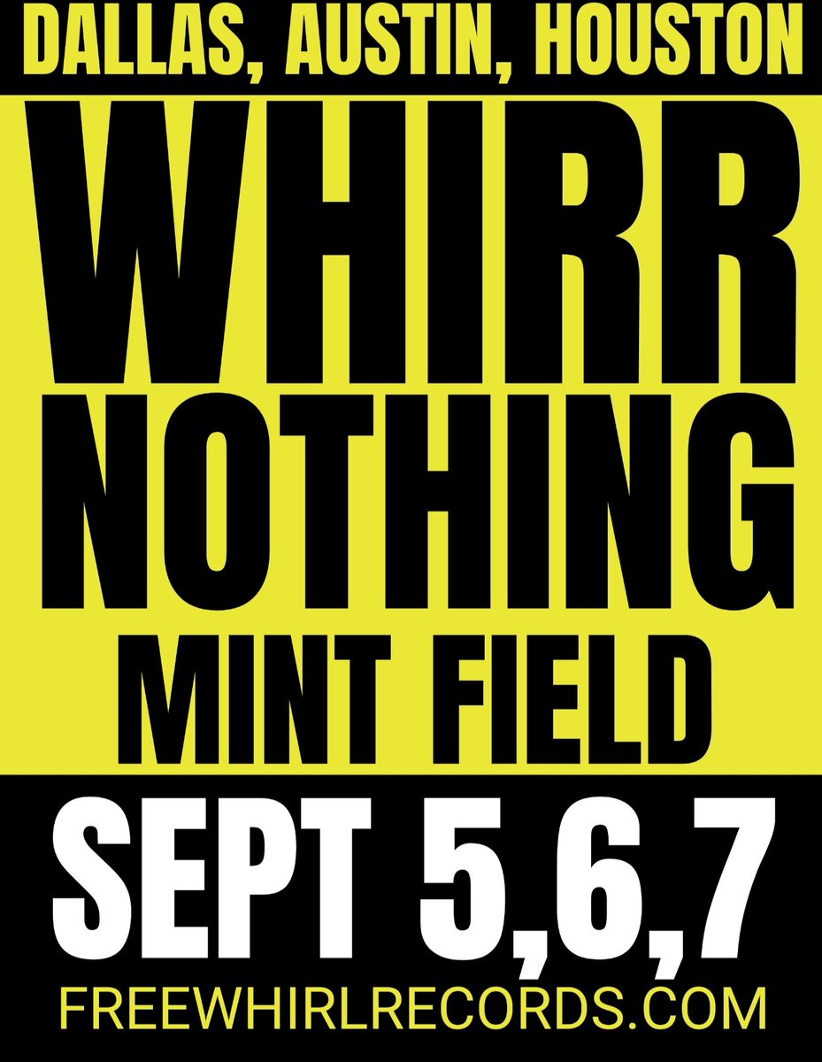 cloudypeeps's tweet image. Giddy up Texas, grab tickets now, these shows are gonna be fuzzy smoke bubbles with @mintfieldband opening for #Whirr and @BandofNOTHING. #mintfield #bandofnothing #texas