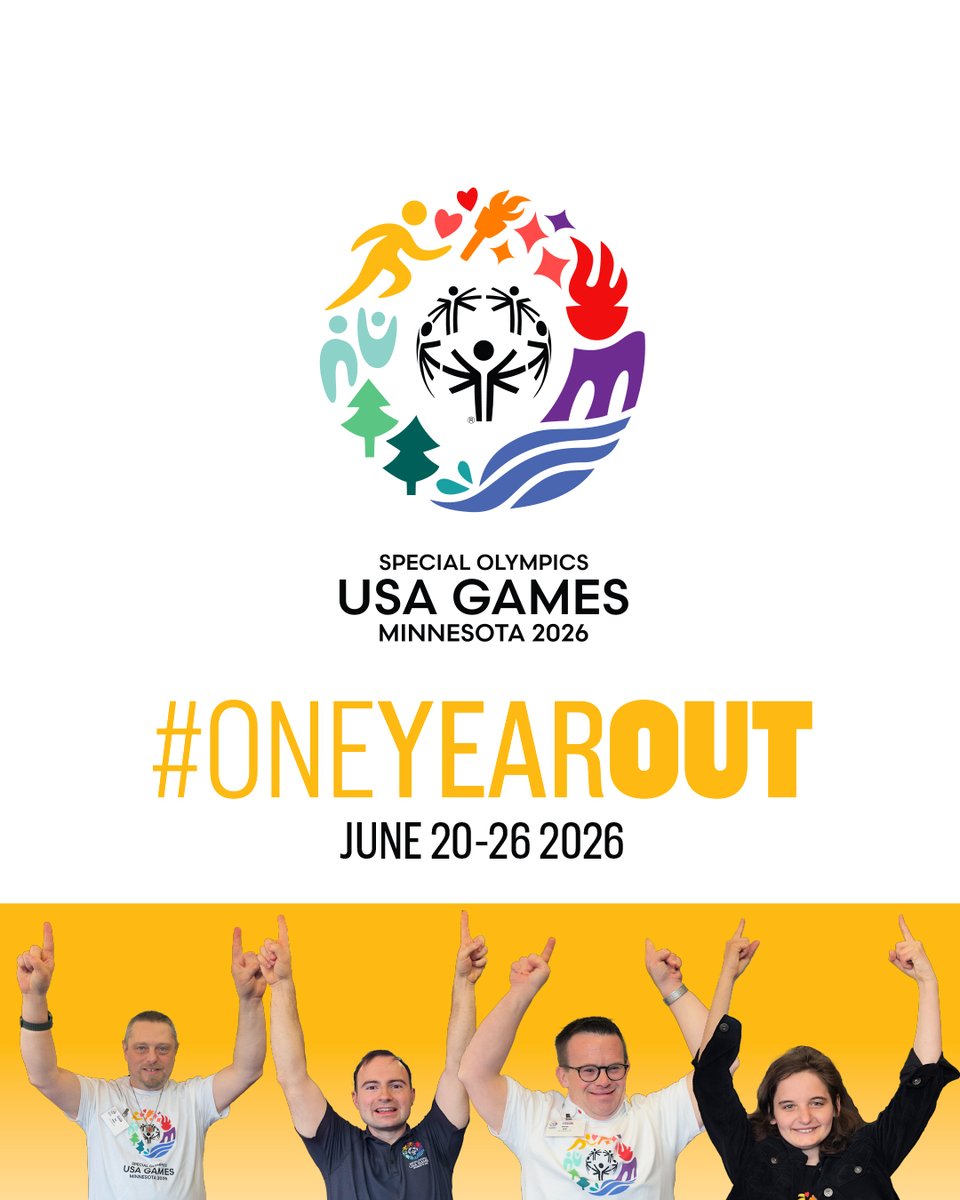 Special Olympics KY (@sokentucky) on Twitter photo We are ONE YEAR OUT from the start of the <a href="/2026USAGames/">Special Olympics USA Games</a>. Next June, 66 Kentucky athletes, coaches, Unified partners and athlete leaders will travel to Minneapolis to join more than 3,000 athletes from across the country in the sixth USA Games. We will be announcing the Kentucky We are ONE YEAR OUT from the start of the <a href="/2026USAGames/">Special Olympics USA Games</a>. Next June, 66 Kentucky athletes, coaches, Unified partners and athlete leaders will travel to Minneapolis to join more than 3,000 athletes from across the country in the sixth USA Games. We will be announcing the Kentucky