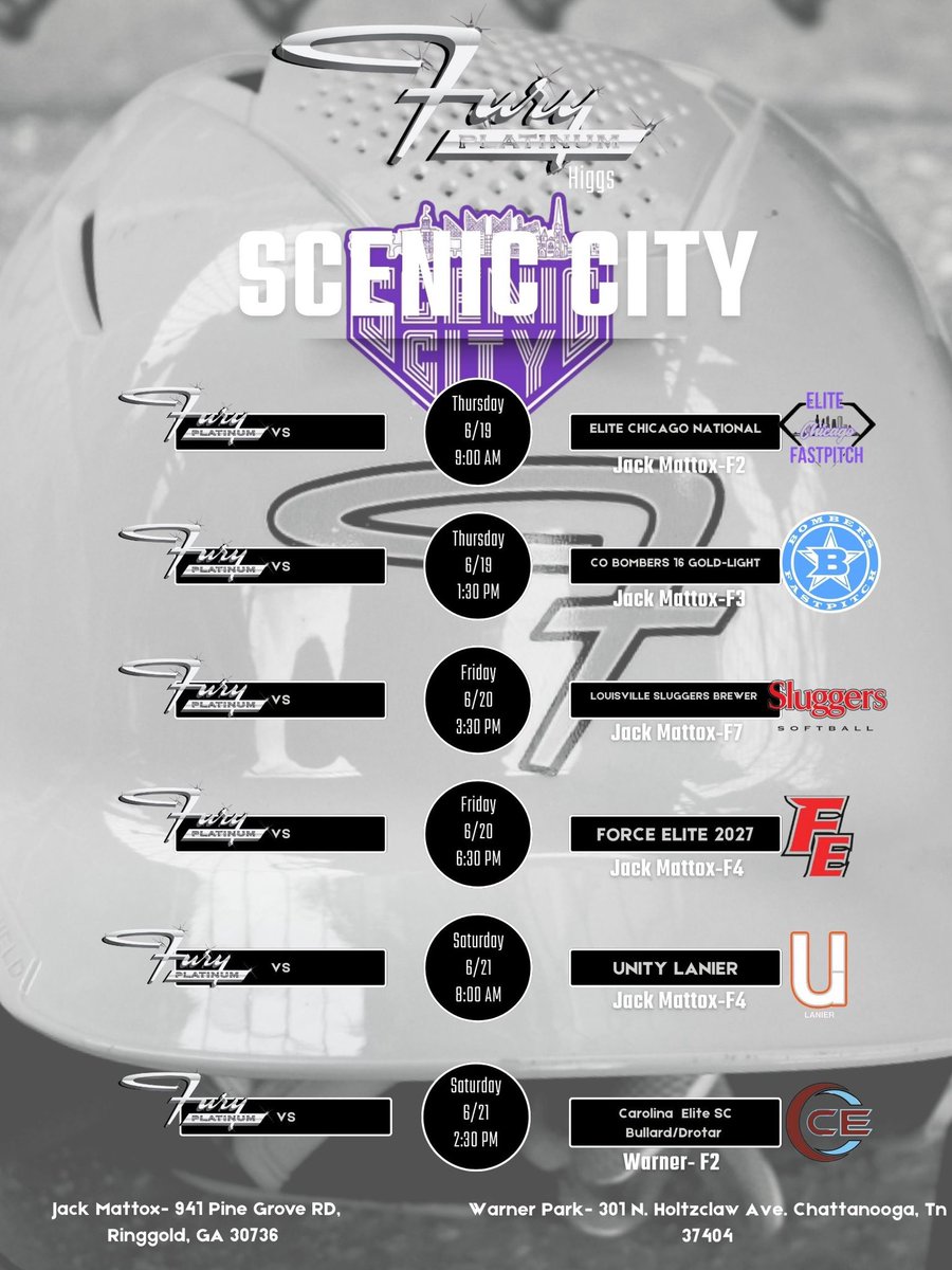 Mary Ella Parson (@meparson_2028) on Twitter photo Can’t wait to play this weekend <a href="/ConnectSports_/">Connect Sports</a> Scenic City. Come check out <a href="/FPHiggs/">TN Fury Platinum Higgs</a>! <a href="/LipscombSB/">Lipscomb Softball</a> <a href="/UTMSoftball/">UT Martin Softball</a> <a href="/Vol_Softball/">Tennessee Softball</a> <a href="/UNASoftball/">North Alabama Softball</a> <a href="/BamaStateSB/">Alabama State Softball</a> <a href="/AuburnSoftball/">Auburn Softball</a> <a href="/FSU_Softball/">Florida State Softball 🥎</a> <a href="/UGASoftball/">Georgia Softball</a> <a href="/JMUSoftball/">JMU Softball</a> <a href="/AppStateSB/">App State Softball</a> <a href="/JURoyalsSB/">Johnson University Softball</a> <a href="/BamaStateSB/">Alabama State Softball</a> <a href="/RoaneStSoftball/">Roane State Softball</a> Can’t wait to play this weekend <a href="/ConnectSports_/">Connect Sports</a> Scenic City. Come check out <a href="/FPHiggs/">TN Fury Platinum Higgs</a>! <a href="/LipscombSB/">Lipscomb Softball</a> <a href="/UTMSoftball/">UT Martin Softball</a> <a href="/Vol_Softball/">Tennessee Softball</a> <a href="/UNASoftball/">North Alabama Softball</a> <a href="/BamaStateSB/">Alabama State Softball</a> <a href="/AuburnSoftball/">Auburn Softball</a> <a href="/FSU_Softball/">Florida State Softball 🥎</a> <a href="/UGASoftball/">Georgia Softball</a> <a href="/JMUSoftball/">JMU Softball</a> <a href="/AppStateSB/">App State Softball</a> <a href="/JURoyalsSB/">Johnson University Softball</a> <a href="/BamaStateSB/">Alabama State Softball</a> <a href="/RoaneStSoftball/">Roane State Softball</a>