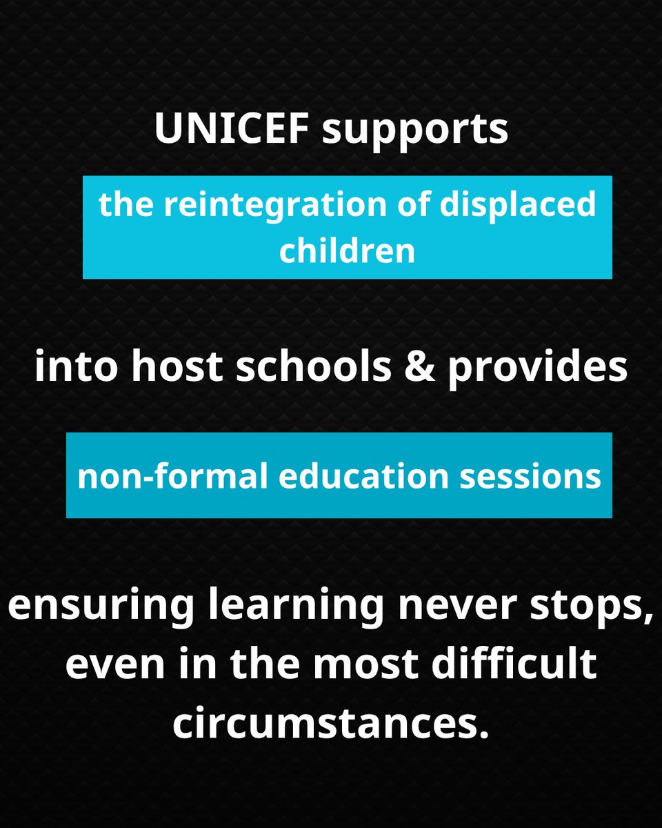 Kate fled violence in Mirebalais and now lives in a displacement site.

But her will to learn never faded.

With <a href="/UNICEF/">UNICEF</a>  &amp; <a href="/EduCannotWait/">Education Cannot Wait</a> , she's back in school in Hinche and her hope is back too.
#foreverchild