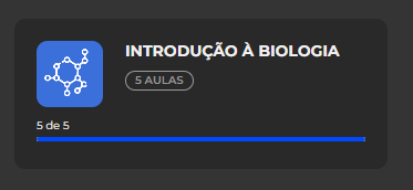 o unico assunto que eu terminei, vou tentar concluir bioquimica hoje (to tirando o dia pra intensivo em foco so em biologia)