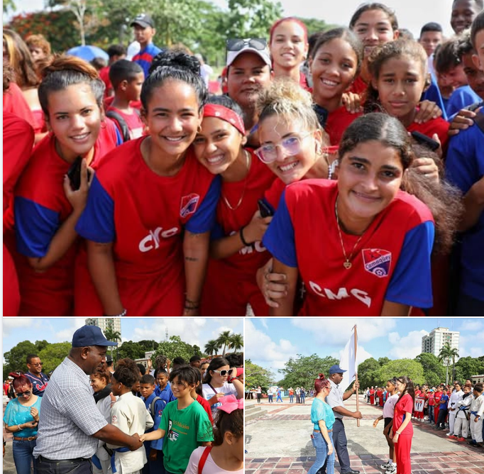 Más de 330 atletas que representarán a #Camagüey en los Juegos Nacionales Juveniles y alrededor de 400 q lo harán en los Escolares fueron abanderados en la Plaza de la Revolución Ignacio Agramonte
<a href="/AdelanteCuba/">Periódico Adelante</a> MUCHAS FELICIDADES Y EXITOS MUCHACHOS #UnidosXCuba #CubaVencerá #Cuba