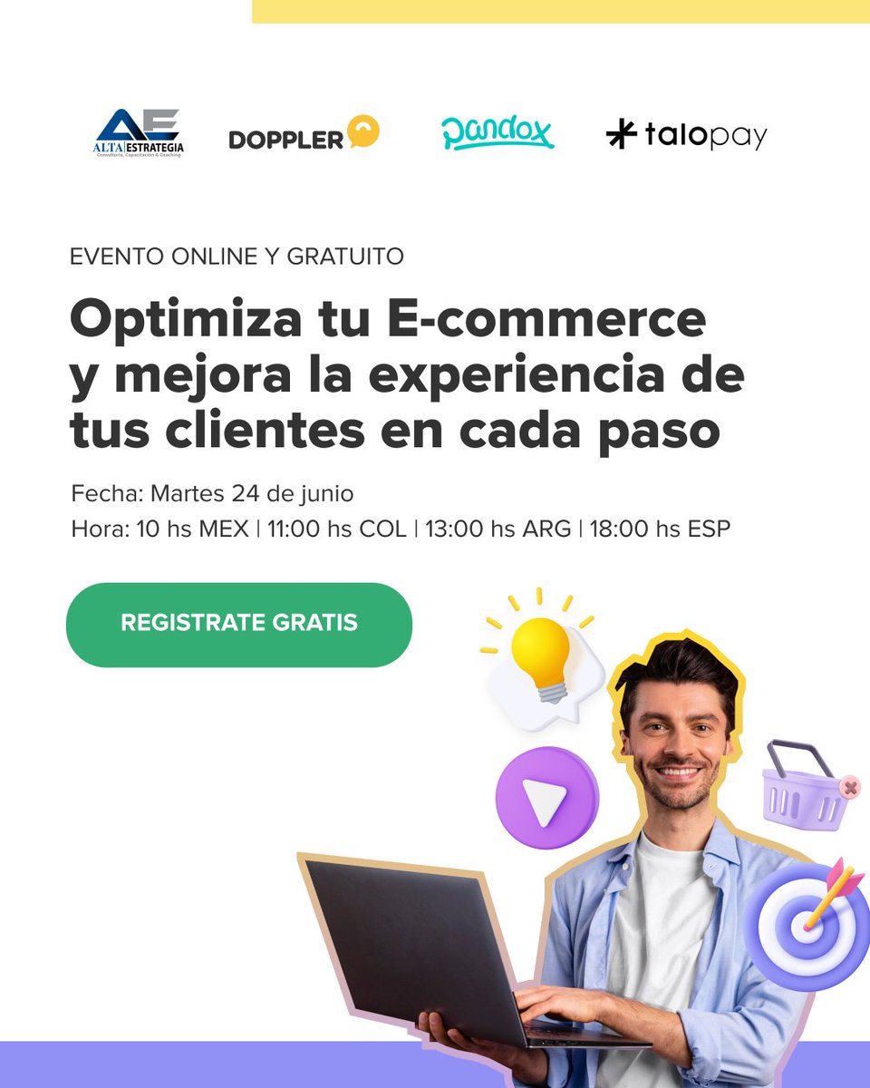 ¿Buscas optimizar tu E-commerce de forma integral y sin invertir mucho tiempo?

¡Esta capacitación gratuita es lo que necesitas! 🚀 

Regístrate gratis aquí 👉🏼 tinyurl.com/yc2jamzm