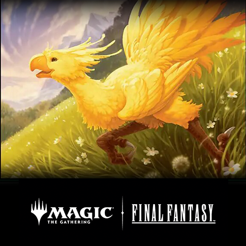 Participate in the Chocobo Race event for Final Fantasy x MTG this week at draft! Earn points to race your chocobo to Final Fantasy promo items! Draft begins at 6:30pm Monday evening, $30 entry and store credit prize support.