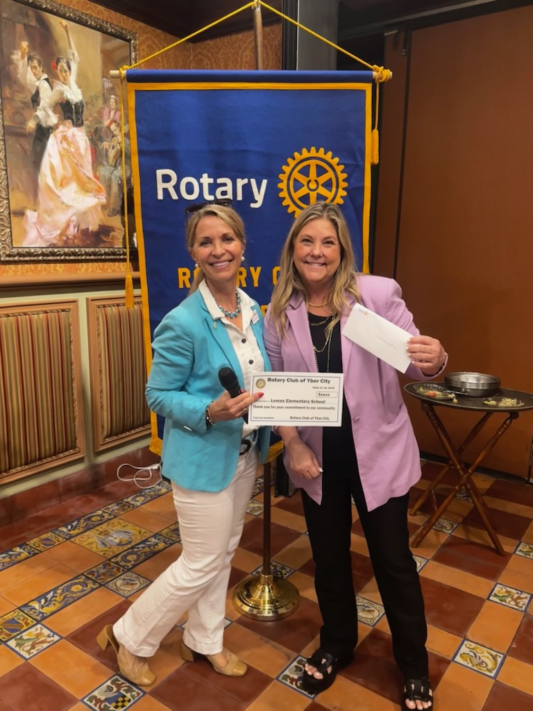 HCPSPartnership's tweet photo. Huge thanks to the Ybor City Rotary Club  for your incredible support of our schools! Your generosity is making a real difference at Dunbar, Lomax, and Erwin Technical College. Together, we’re building brighter futures! 🙌📚 #CommunitySupport#EducationMatters#YborCityRotary https://t.co/YWqT0i9CdW