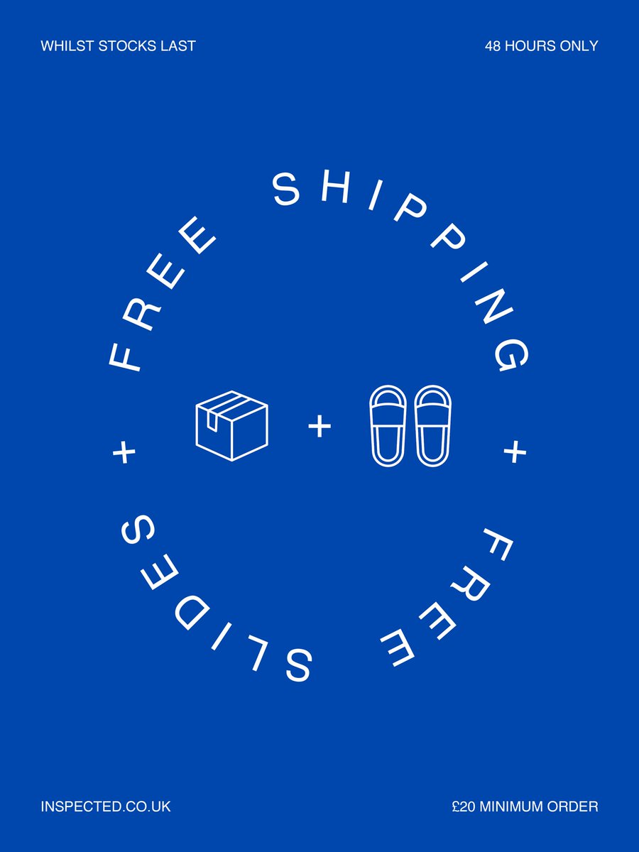 The sunshine has arrived ☀️

Free Worldwide Shipping + Free Slides with every order.

Add a pair of slides — they'll be completely free, and shipping's on us too.

48 hours only. 

inspected.co.uk