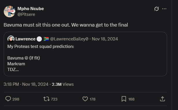 KelRo736's tweet photo. I absolutely get the comments, quotes and bookmarks, but last time I checked there were about 8 likes.
Who could possibly have liked this post since then?Wishful thinking Australians?
#CricketTwitter #WCTFinal https://t.co/tTCjUwURv9