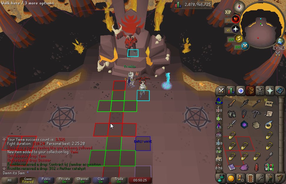 SamOSRS's tweet image. #64 Yami 2841 regs, 485 pet contracts