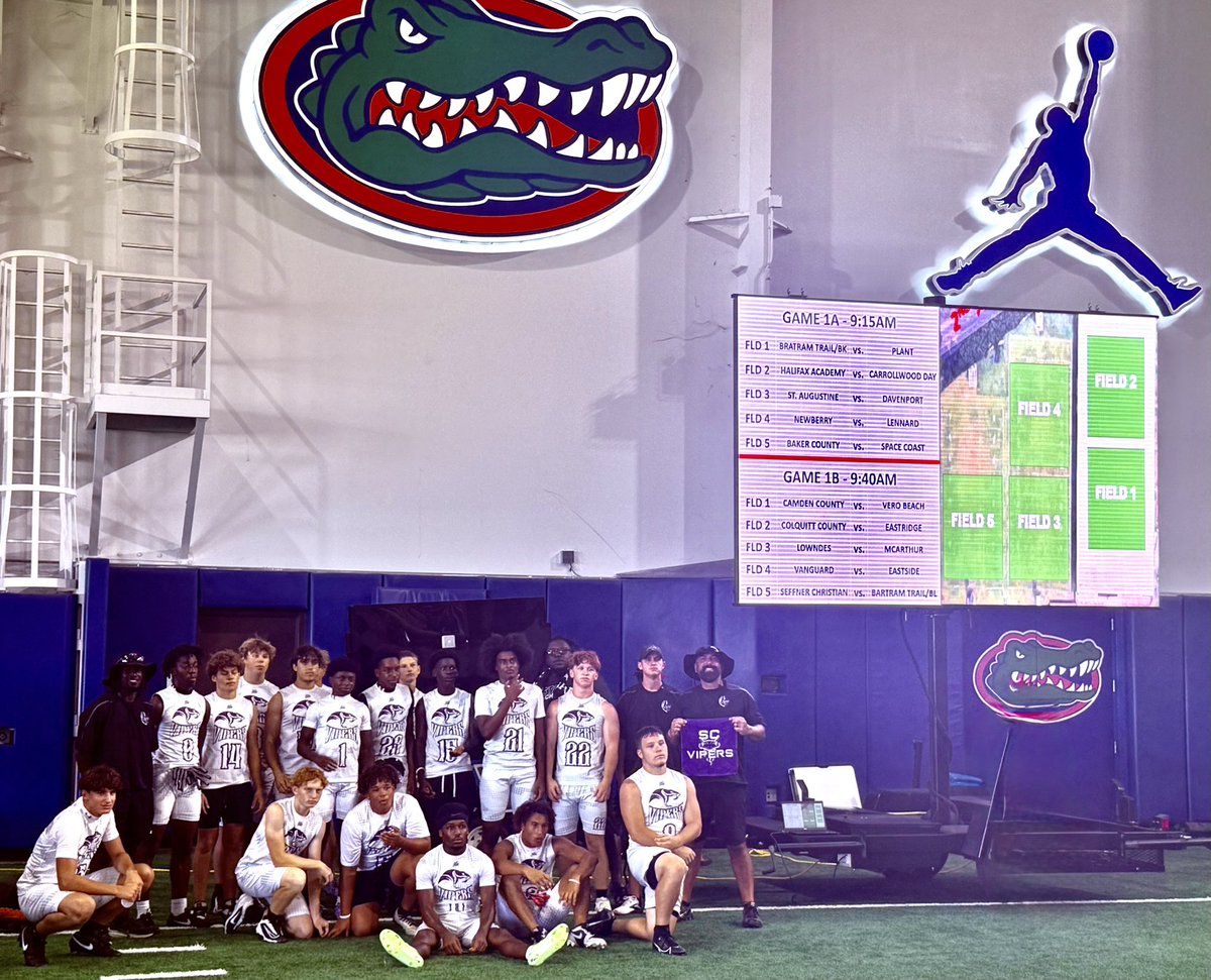 Jake Owens (@coachjakeowens9) on Twitter photo Thank you <a href="/GatorsFB/">Florida Gators Football</a> for a GREAT 7v7 Tourney! Vipers were the only team to Represent the 321! Great competition!Finished 3-1-1! We locked in!🏆💯🐍 #ViperFootball #StrikeRestored #2PEATLoading #WeDifferent <a href="/Blake_Shrader13/">BLAKE SHRADER</a> <a href="/coach_bnapier/">COACH BILLY NAPIER</a> <a href="/SportsBrevard/">BrevardSportsNetwork</a> <a href="/PrepRedzoneFL/">Prep Redzone Florida</a> <a href="/bighitslive/">BIGHITSLIVE</a> Thank you <a href="/GatorsFB/">Florida Gators Football</a> for a GREAT 7v7 Tourney! Vipers were the only team to Represent the 321! Great competition!Finished 3-1-1! We locked in!🏆💯🐍 #ViperFootball #StrikeRestored #2PEATLoading #WeDifferent <a href="/Blake_Shrader13/">BLAKE SHRADER</a> <a href="/coach_bnapier/">COACH BILLY NAPIER</a> <a href="/SportsBrevard/">BrevardSportsNetwork</a> <a href="/PrepRedzoneFL/">Prep Redzone Florida</a> <a href="/bighitslive/">BIGHITSLIVE</a>