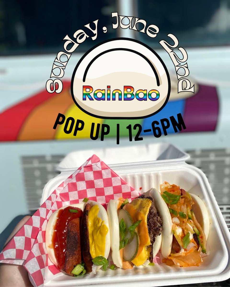 BoleroSnort's tweet image. This Sunday, June 22nd (12-6pm) we're welcoming Rainbao Food Truck to the brewery!
Come try their unique bao bun flavor combos like Jersey Breakfast, BBQ Brisket, Grilled Cheese + more!
#baobuns