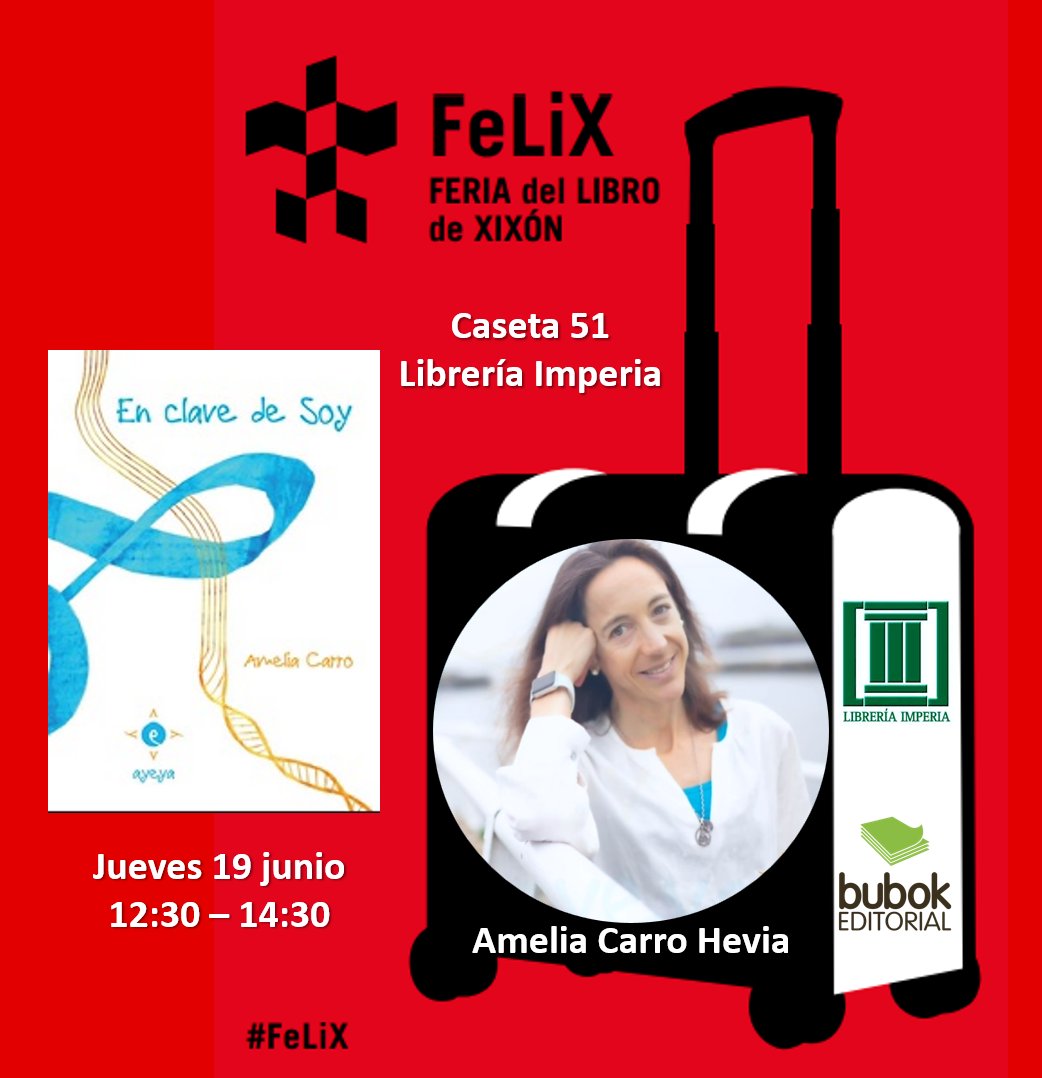 espacioayeya's tweet photo. DE FERIA EN FERIA...
...firmando con IMPERIA
📚Os espero el jueves 19, 12:30-14:30
📚Firma de libros en la caseta N 51 @libreriaimperia
📚Habrá ejemplares de
. En clave de Soy
. ABC-diario de mi Felicidad
#FeLiX2025 #FeriaDelLibro #autortotal #actrizvital #bubok #bubokeditorial https://t.co/wLXBplWaVk