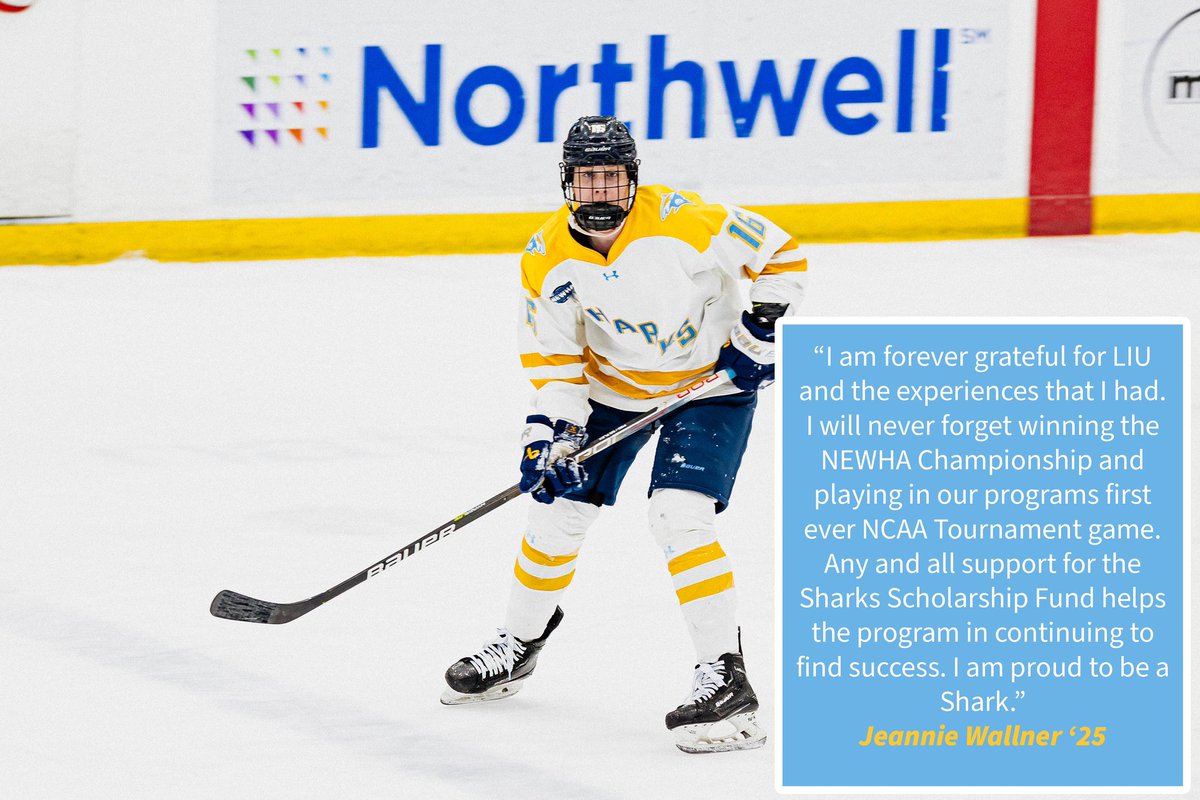 We are stronger together! Hear from recent grad Jeannie Wallner on what the Sharks Scholarship Fund means to her and our team. Help us continue to reach our goals! Donate at the link in our bio or text LIUSharkFund22 to 71777 🦈 #SharkNation #FinsUp🦈