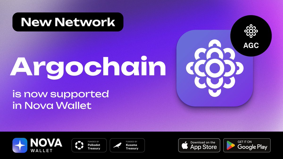 Nova Wallet (@novawalletapp) on Twitter photo New chain just dropped š
Say hello to Argochain <a href="/devolvedai/">Dεvolvεd AI</a> ā a network built to power decentralized AI.
You can now manage your AGC assets natively in Nova Wallet.
Try it out now: novawallet.io New chain just dropped š
Say hello to Argochain <a href="/devolvedai/">Dεvolvεd AI</a> ā a network built to power decentralized AI.
You can now manage your AGC assets natively in Nova Wallet.
Try it out now: novawallet.io