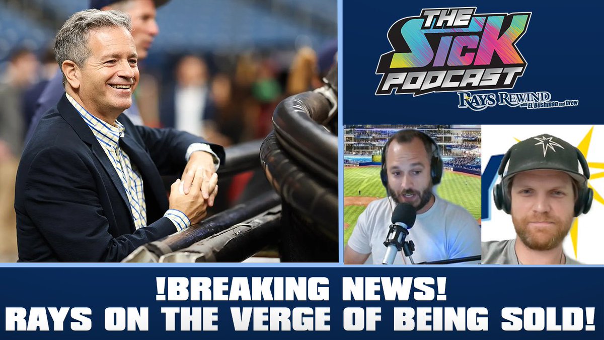 The Sick Podcast - Rays Rewind (@sickpodrays) on Twitter photo 🚨New Episode🚨
<a href="/TheELBushman/">The Great EL Bushman</a> and Drew discuss:
🔵#RaysUp in advanced talks to sell the team
🔵Possibility of relocation?
🔵& more!
Full pod👇
Watch: youtube.com/live/qnu4SUtDK…
Listen: traffic.megaphone.fm/SICMED43608072…
#thesickpodcast 🚨New Episode🚨
<a href="/TheELBushman/">The Great EL Bushman</a> and Drew discuss:
🔵#RaysUp in advanced talks to sell the team
🔵Possibility of relocation?
🔵& more!
Full pod👇
Watch: youtube.com/live/qnu4SUtDK…
Listen: traffic.megaphone.fm/SICMED43608072…
#thesickpodcast