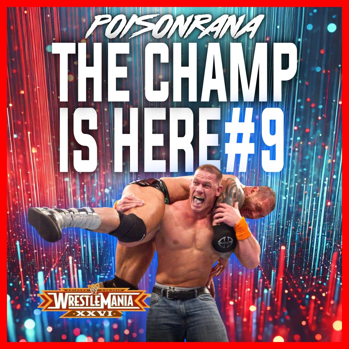 Poisonrana (@poisonranapod) on Twitter photo THE CHAMP IS HERE EPISODE 9
On this podcast: <a href="/TheBrayD/">Braden Herrington</a> & <a href="/daviePortman/">Davie Portman</a> are joined by <a href="/MichaelHamflett/">Michael Hamflett</a> & <a href="/BensonRichardE/">Benno</a> to talk about John Cena's 9th WWE title win/reign: Cena vs Batista from 2010! 🧢
The lads chat WrestleMania, Nexus, guest GMs, Cena's 2025 heel run & more!👌🏻 THE CHAMP IS HERE EPISODE 9
On this podcast: <a href="/TheBrayD/">Braden Herrington</a> & <a href="/daviePortman/">Davie Portman</a> are joined by <a href="/MichaelHamflett/">Michael Hamflett</a> & <a href="/BensonRichardE/">Benno</a> to talk about John Cena's 9th WWE title win/reign: Cena vs Batista from 2010! 🧢
The lads chat WrestleMania, Nexus, guest GMs, Cena's 2025 heel run & more!👌🏻