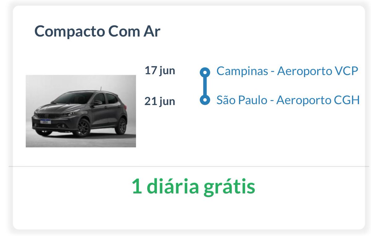 Transfercar_BRL's tweet photo. CAMPINAS X SP - Últimos carros com DIÁRIAS GRÁTIS DISPONÍVEIS. Corre láaa: https://t.co/h6XO5ctwx2 https://t.co/6c0ByZLvzt