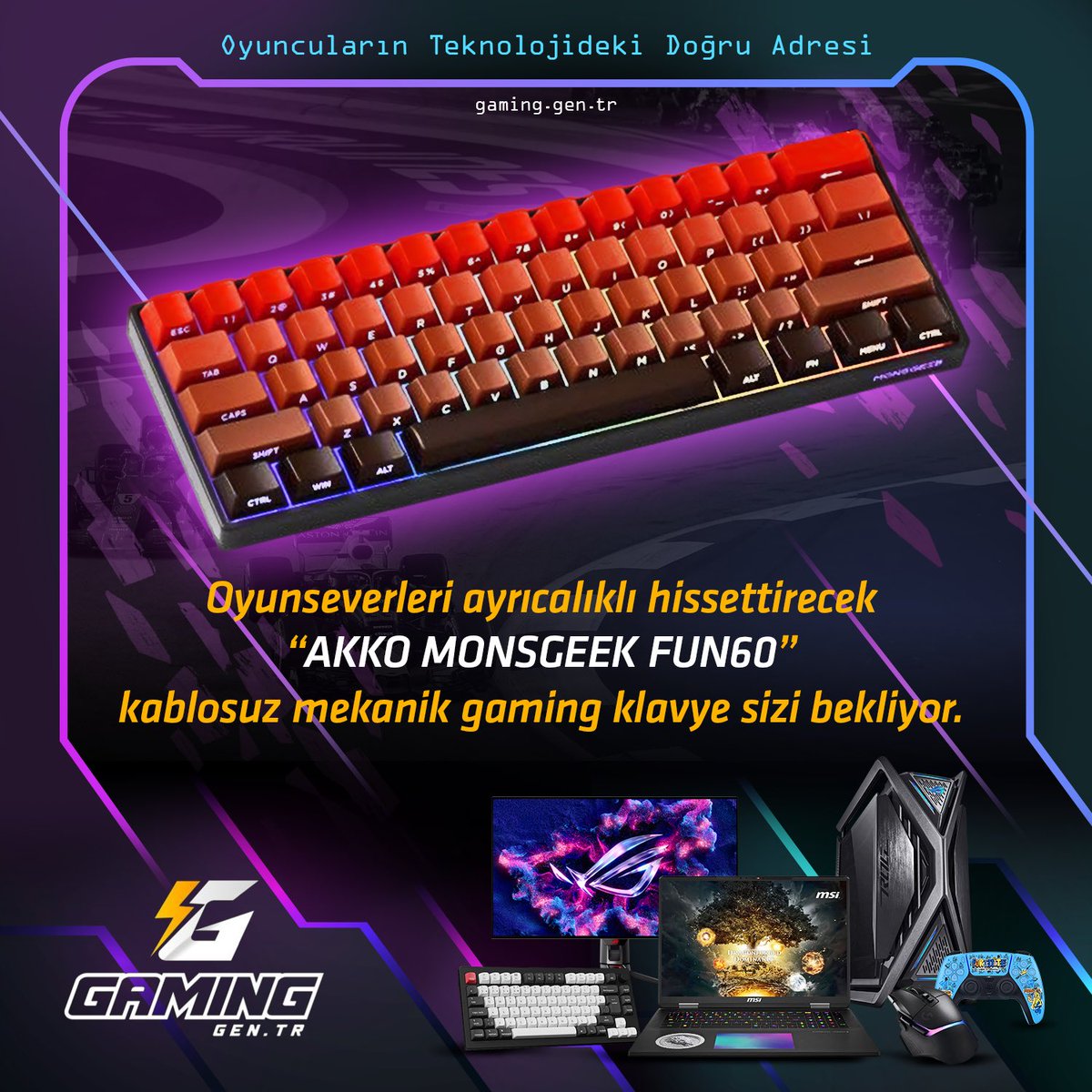 Tutkumuz F1 (@f1tutkumuz) on Twitter photo 🥳HEDİYE ZAMANI🥳
🎁 <a href="/GamingGenTR/">Gaming.Gen.TR</a> ile birlikte 1 kişiye ''Akko MonsGeek FUN60 Kablosuz Mekanik Oyuncu Klavyesi'' hediye ediyoruz.
⚠️Yapmanız gerekenler:
Bu gönderi RT yap😊
Bir arkadaşını etiketle🤝
🤩Kazanan kişi, Cuma akşamı açıklanacaktır. 🥳HEDİYE ZAMANI🥳
🎁 <a href="/GamingGenTR/">Gaming.Gen.TR</a> ile birlikte 1 kişiye ''Akko MonsGeek FUN60 Kablosuz Mekanik Oyuncu Klavyesi'' hediye ediyoruz.
⚠️Yapmanız gerekenler:
Bu gönderi RT yap😊
Bir arkadaşını etiketle🤝
🤩Kazanan kişi, Cuma akşamı açıklanacaktır.