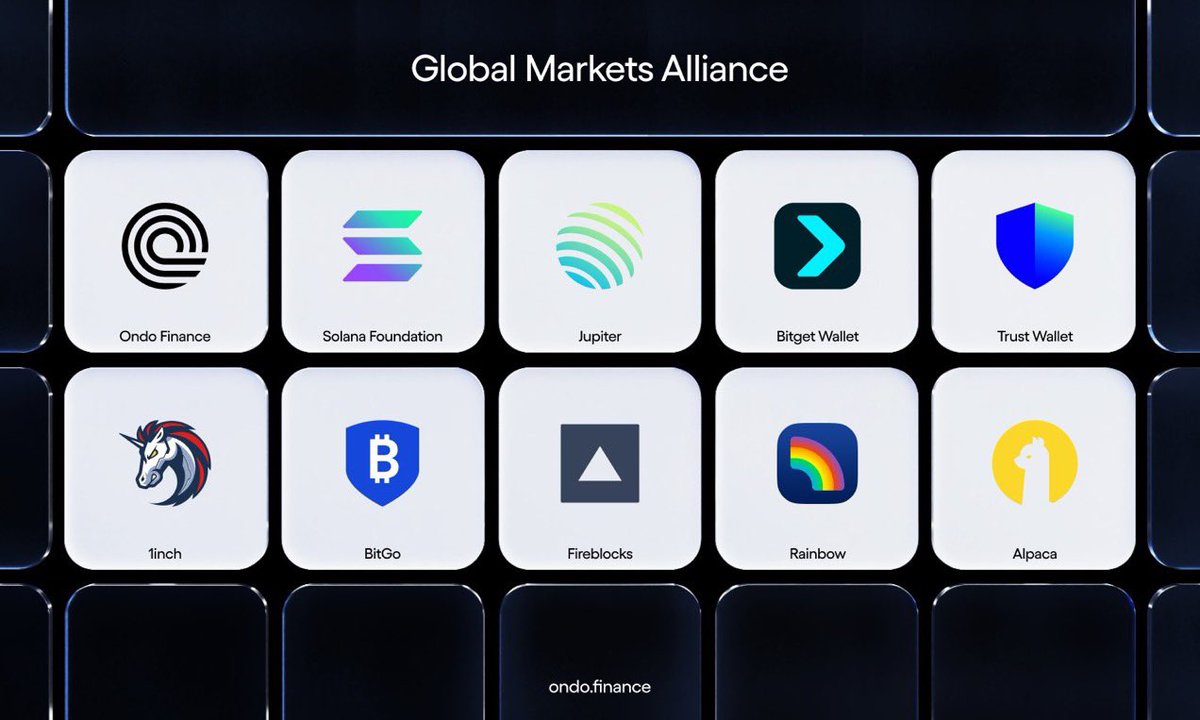 talentino (@talent1n0) on Twitter photo TradFi is migrating onchain and $ONDO is at the center of it.
with support from <a href="/SolanaFndn/">Solana Foundation</a>, <a href="/BitGo/">BitGo</a>, <a href="/TrustWallet/">Trust Wallet</a>, <a href="/FireblocksHQ/">Fireblocks</a> and more, the Global Markets Alliance is setting the foundation for #RWA interoperability at scale.
tokenized securities are here to stay. TradFi is migrating onchain and $ONDO is at the center of it.
with support from <a href="/SolanaFndn/">Solana Foundation</a>, <a href="/BitGo/">BitGo</a>, <a href="/TrustWallet/">Trust Wallet</a>, <a href="/FireblocksHQ/">Fireblocks</a> and more, the Global Markets Alliance is setting the foundation for #RWA interoperability at scale.
tokenized securities are here to stay.