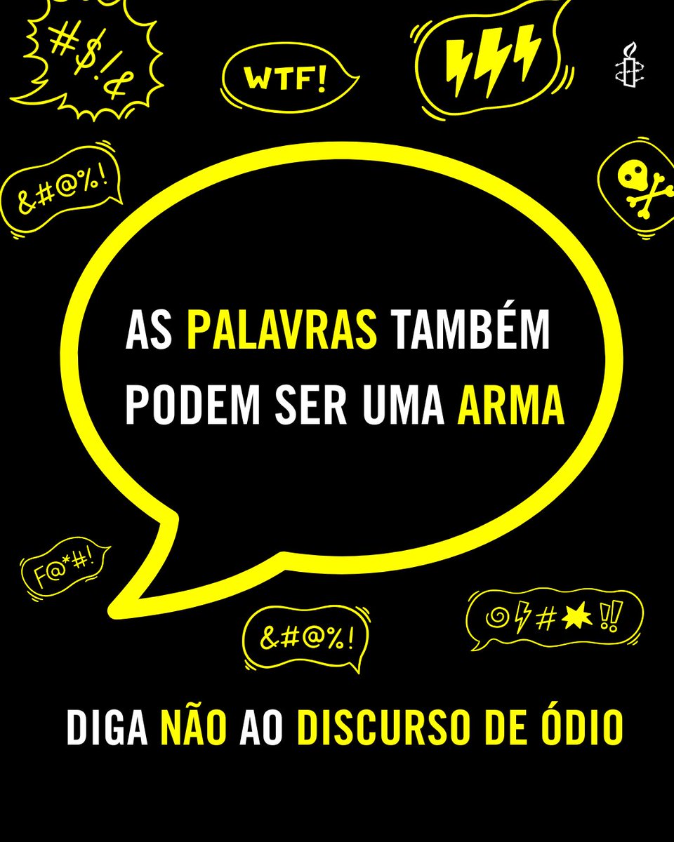 amnistiapt's tweet image. Diga NÃO ao #discursodeódio! Faça das suas redes um lugar de #tolerância e #igualdade, combatendo a #discriminação, a #xenofobia e o discurso de ódio.

#amnistiainternacional #amnistiainternacionalportugal