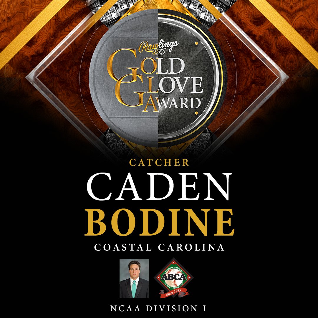 The 2025 NCAA Division I Rawlings Gold Glove Award Winner - Catcher - Caden Bodine

#RawlingsGoldGloveAwards <a href="/ABCA1945/">ABCA</a>