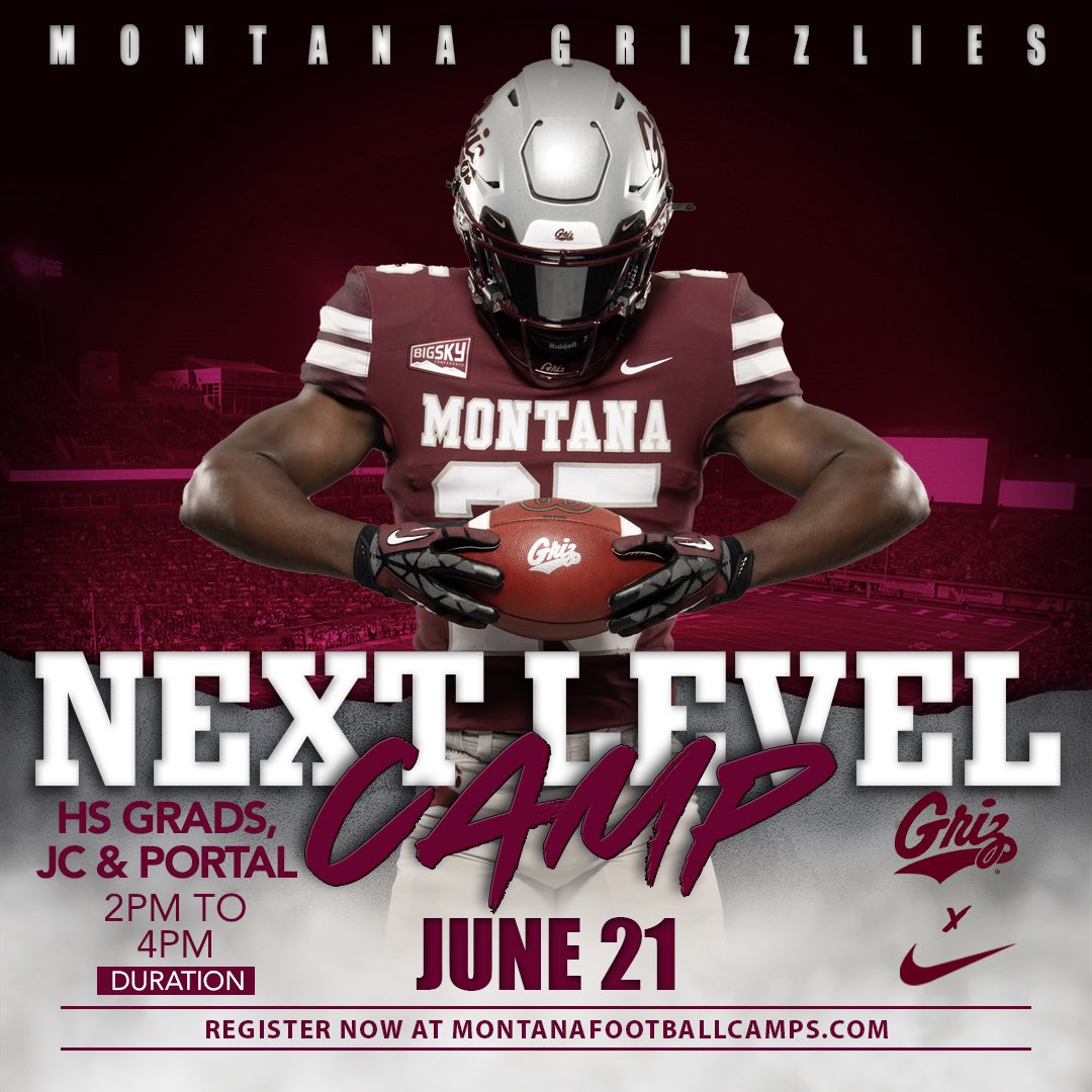 Looking forward to a big time camp weekend here in Missoula! 

Let’s see if we can get a couple #GRIZBANG26 first. 😎

#GoGriz