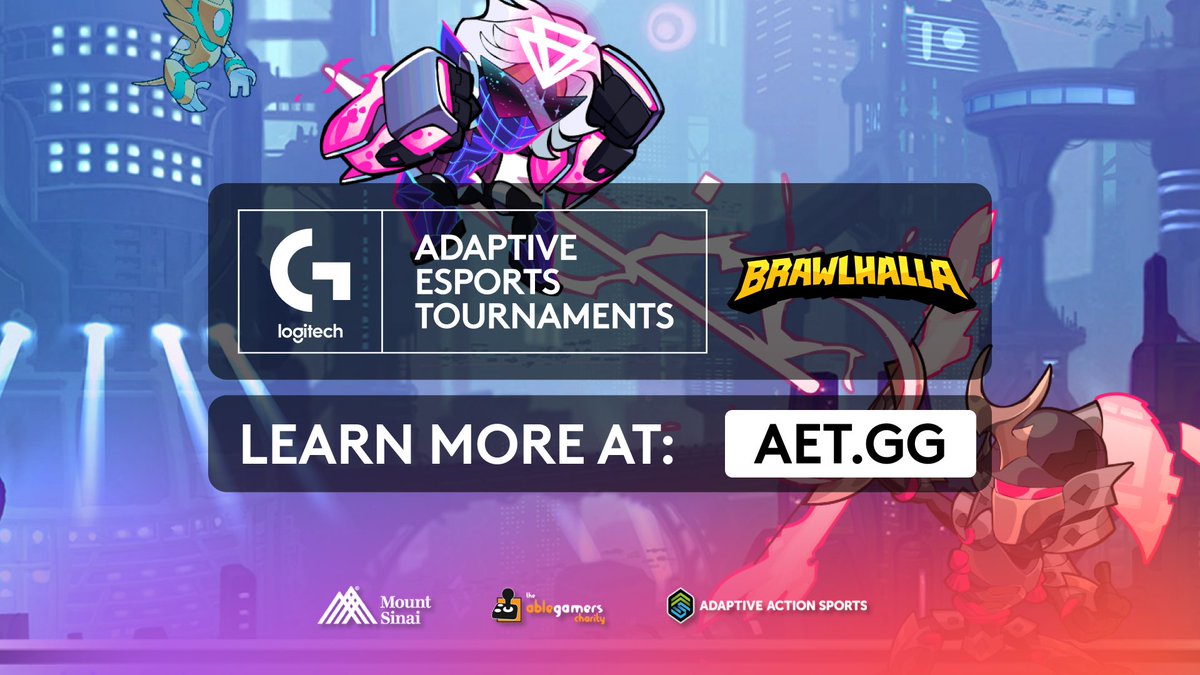 The next Adaptive Esports event is coming up, featuring <a href="/Brawlhalla/">Brawlhalla</a>! If you are a gamer with a disability, apply for tournament membership and compete for $7,500+ in total prizes!

Learn more and apply today at aet.gg