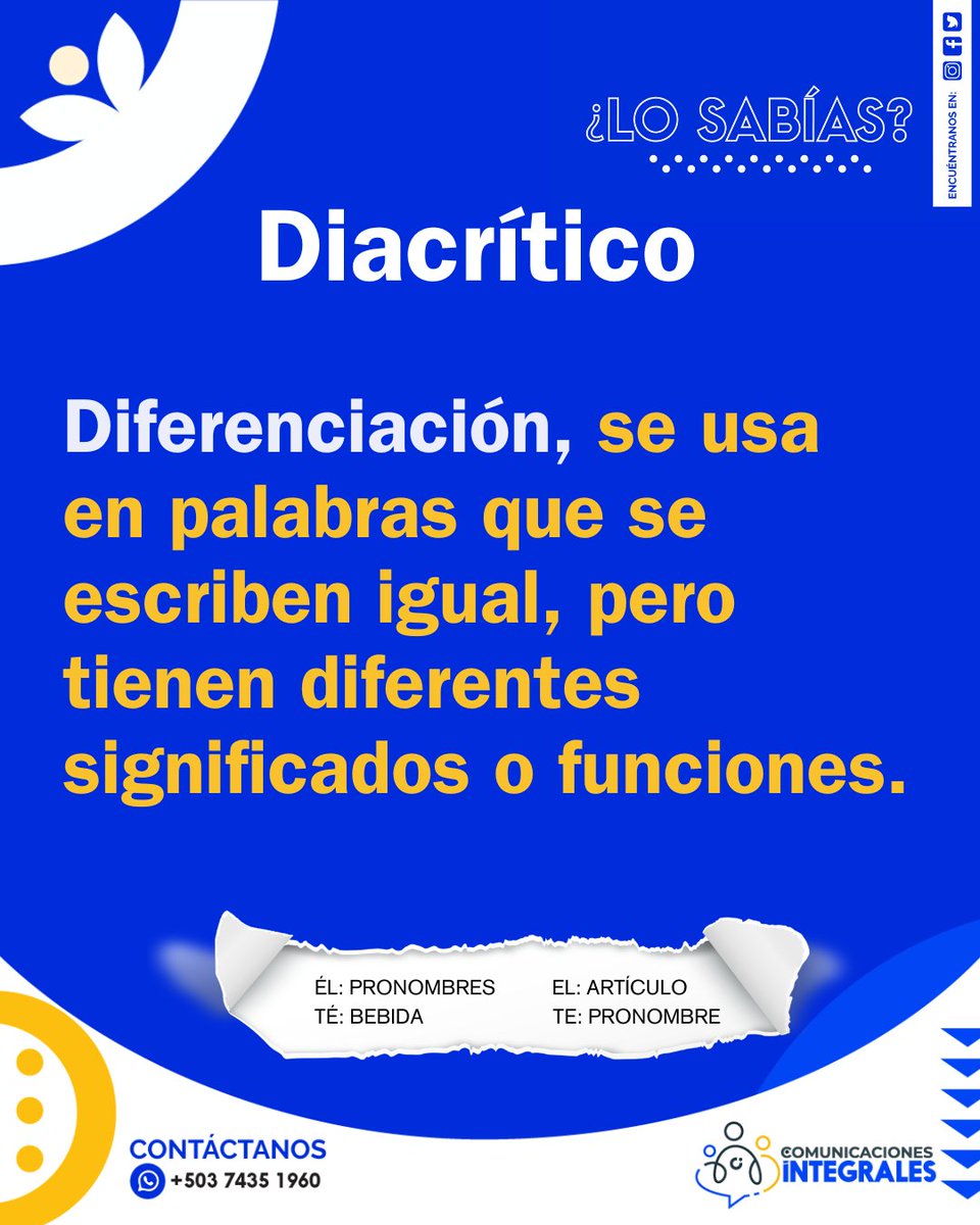 ComunicaESA's tweet photo. El acento más fácil de identificar es el gráfico, pero dependerá de las reglas de acentuación. Tené en cuenta que el prosódico lo identificas en la pronunciación 😉 ¿Cuál te cuesta más?  #acentos https://t.co/5H2ojZkhlf