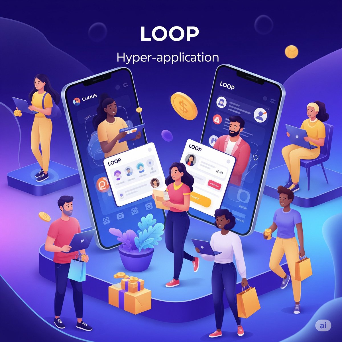 northonblu10313's tweet photo. LOOP : L'hyper-application qui va révolutionner votre quotidien ! Social, commerce, finance... Connectez-vous, achetez, vendez et bien plus encore
 tout en un. Découvrez-la : [[https://t.co/TVJ7C67PR4](https://t.co/TVJ7C67PR4)] #LOOP #Tech #Innovation #AllInOne" https://t.co/hM6QN5Ul8W