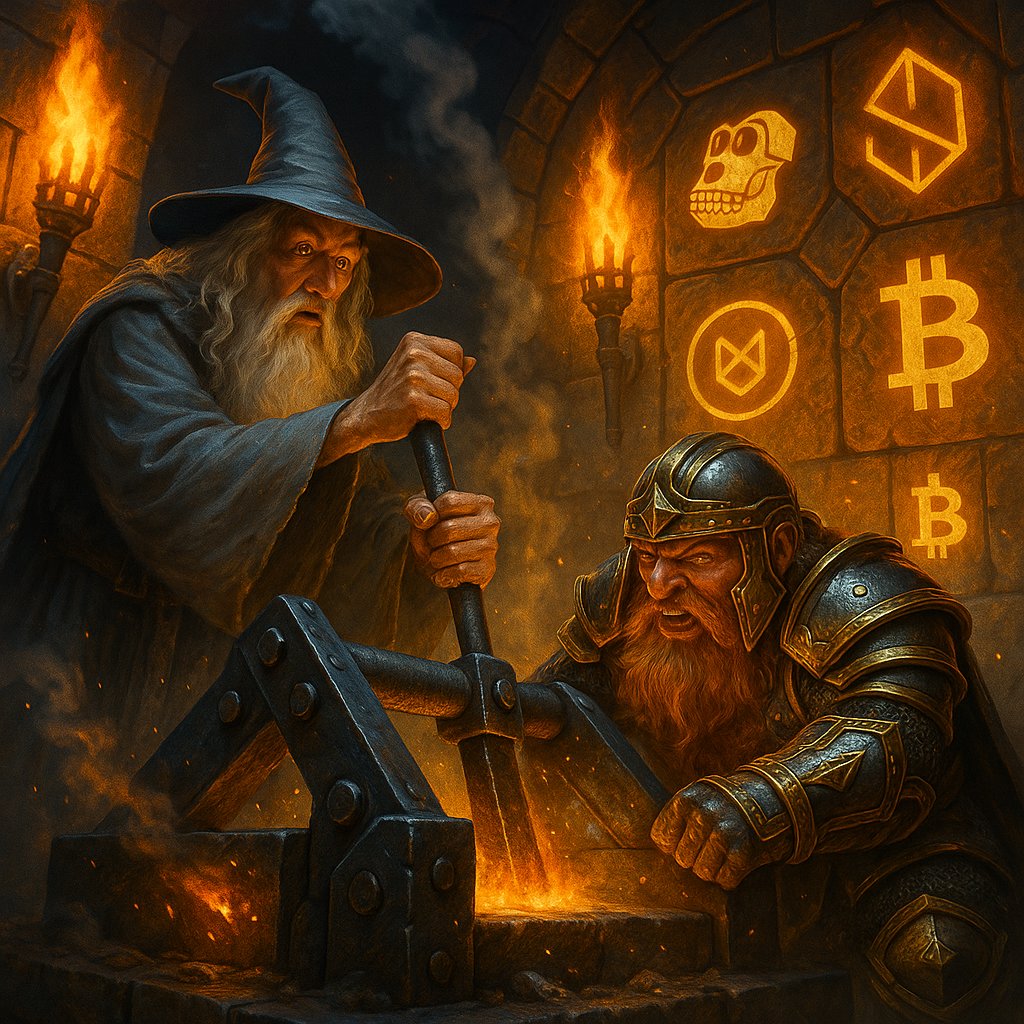 Ben448473515681's tweet photo. 🛡️ “Even the darkest tunnels echo with new light.”
DeFi stirs again.
Stake Labs sees a 30% surge in staking volume. 🧱⛏️
In Moria, the forges blaze.
While others fear, we build — and earn in silence.
⛰️ From dwarves to DeFi guardians:
You don’t wait. You stake.
#StakeTheRing https://t.co/rOz7Nfoiu4