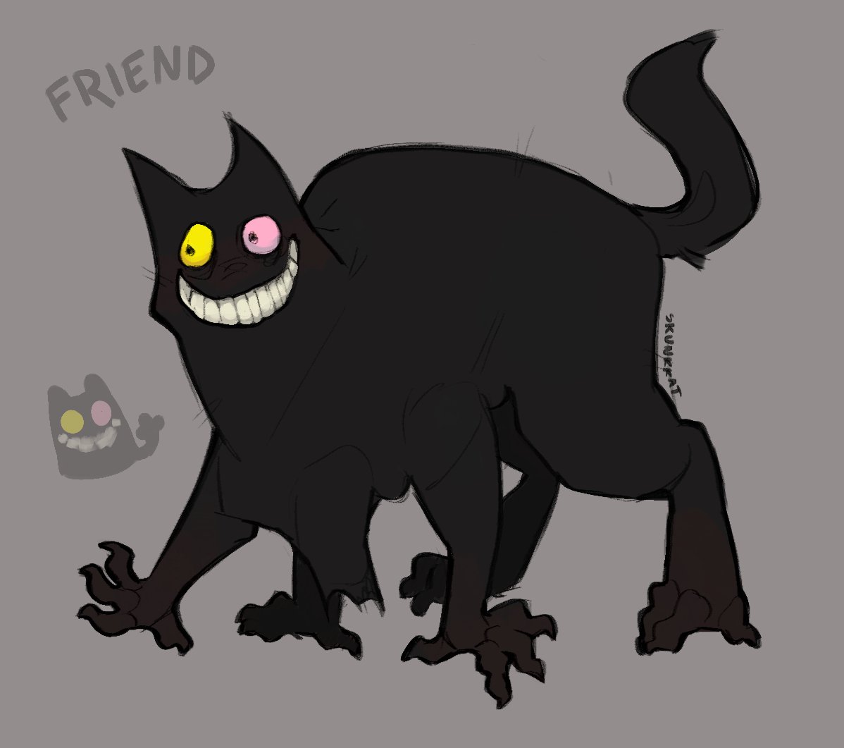 skunkkat's tweet image. friend if he was actually real and not a figment of the fandoms imagination #deltarune