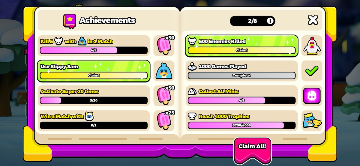 ryanconnollyart's tweet image. Lots more UI for @SnowBlastersHQ! Hope you’re all as excited as I am to play.
#SnowBlasters