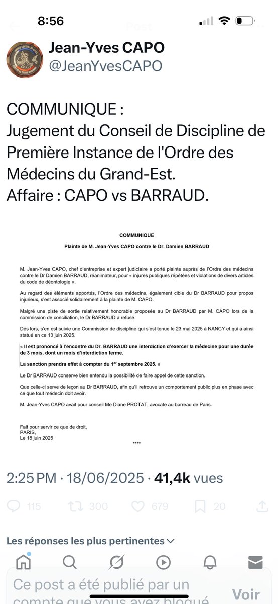 DrJérômeMarty (@drjeromemarty) on Twitter photo .@Vautrin <a href="/yannickneuder/">Dr. Yannick Neuder</a> <a href="/aur_rousseau/">Aurélien Rousseau</a> <a href="/FrcsBraun/">François Braun</a> <a href="/BernardJomier/">Bernard Jomier</a> <a href="/VincentGranier/">Vincent Granier</a> <a href="/RReichstadt/">Rudy Reichstadt 🎗️</a> <a href="/conspiration/">Conspiracy Watch</a> <a href="/DgCostagliola/">Costagliola</a> <a href="/MathieuMolimard/">Pr Mathieu Molimard</a> <a href="/tristanmf/">Tristan Mendès France</a> <a href="/Sonic_urticant/">Guillaume Limousin</a> <a href="/AlexSamTG/">Alexander Samuel</a> <a href="/wargonm/">Mathias Wargon</a>
Madame et Messieurs les Ministres je vous invite à vous saisir au plus vite de ce scandale .@Vautrin <a href="/yannickneuder/">Dr. Yannick Neuder</a> <a href="/aur_rousseau/">Aurélien Rousseau</a> <a href="/FrcsBraun/">François Braun</a> <a href="/BernardJomier/">Bernard Jomier</a> <a href="/VincentGranier/">Vincent Granier</a> <a href="/RReichstadt/">Rudy Reichstadt 🎗️</a> <a href="/conspiration/">Conspiracy Watch</a> <a href="/DgCostagliola/">Costagliola</a> <a href="/MathieuMolimard/">Pr Mathieu Molimard</a> <a href="/tristanmf/">Tristan Mendès France</a> <a href="/Sonic_urticant/">Guillaume Limousin</a> <a href="/AlexSamTG/">Alexander Samuel</a> <a href="/wargonm/">Mathias Wargon</a>
Madame et Messieurs les Ministres je vous invite à vous saisir au plus vite de ce scandale