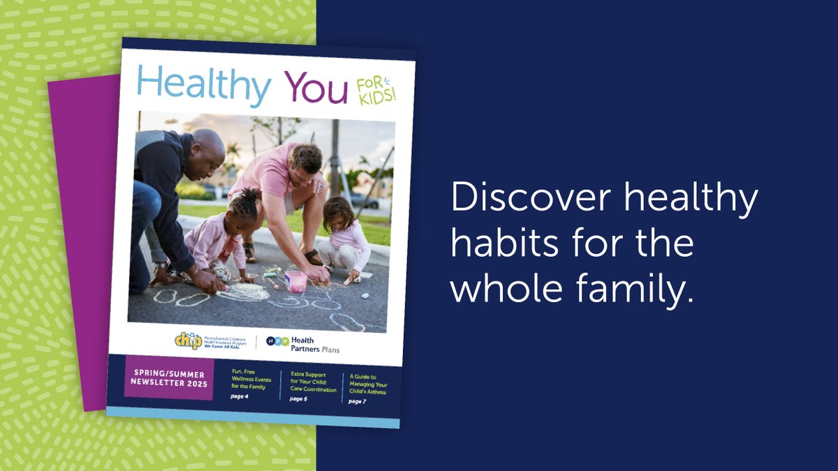 jeffhealthplans's tweet photo. From wellness events to asthma tips, our latest CHIP Newsletter has resources for the whole family. Read it in English or Spanish here: https://t.co/NZvVhaApVf

#SpringIntoHealth #AsthmaCare #FamilyHealth #HealthyKids https://t.co/wGCelksNXG