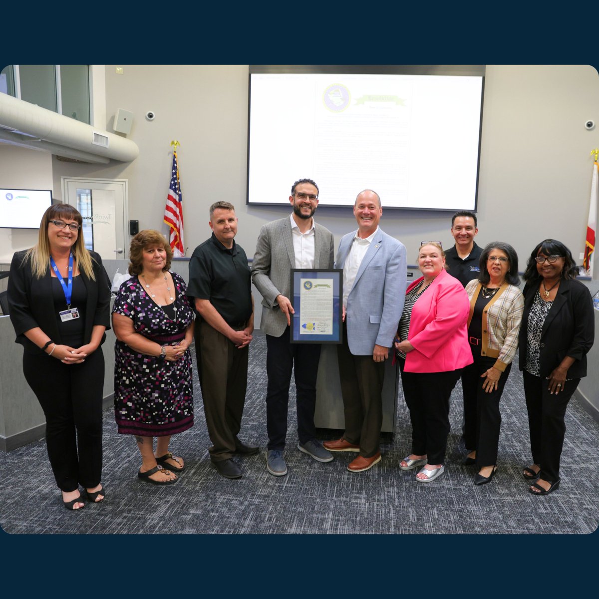 Honored! Supervisor Rich Desmond presented Twin Rivers Unified with a Sacramento County Board of Supervisors Resolution on June 17 for excellence in education, diversity and community service. #TRUSDProud