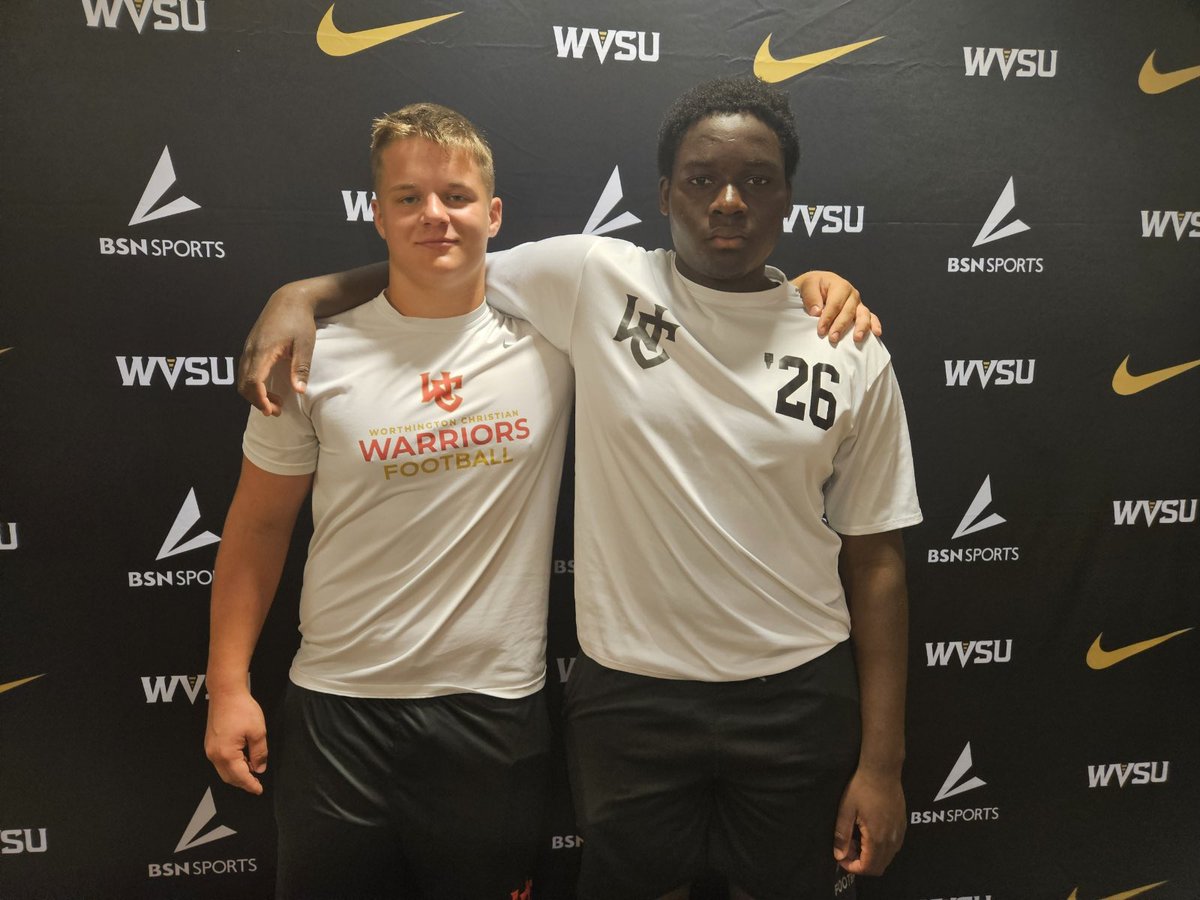 Had a great time at West Virginia State University at the O and D line camp today. Learned a lot and got to compete with some great guys.