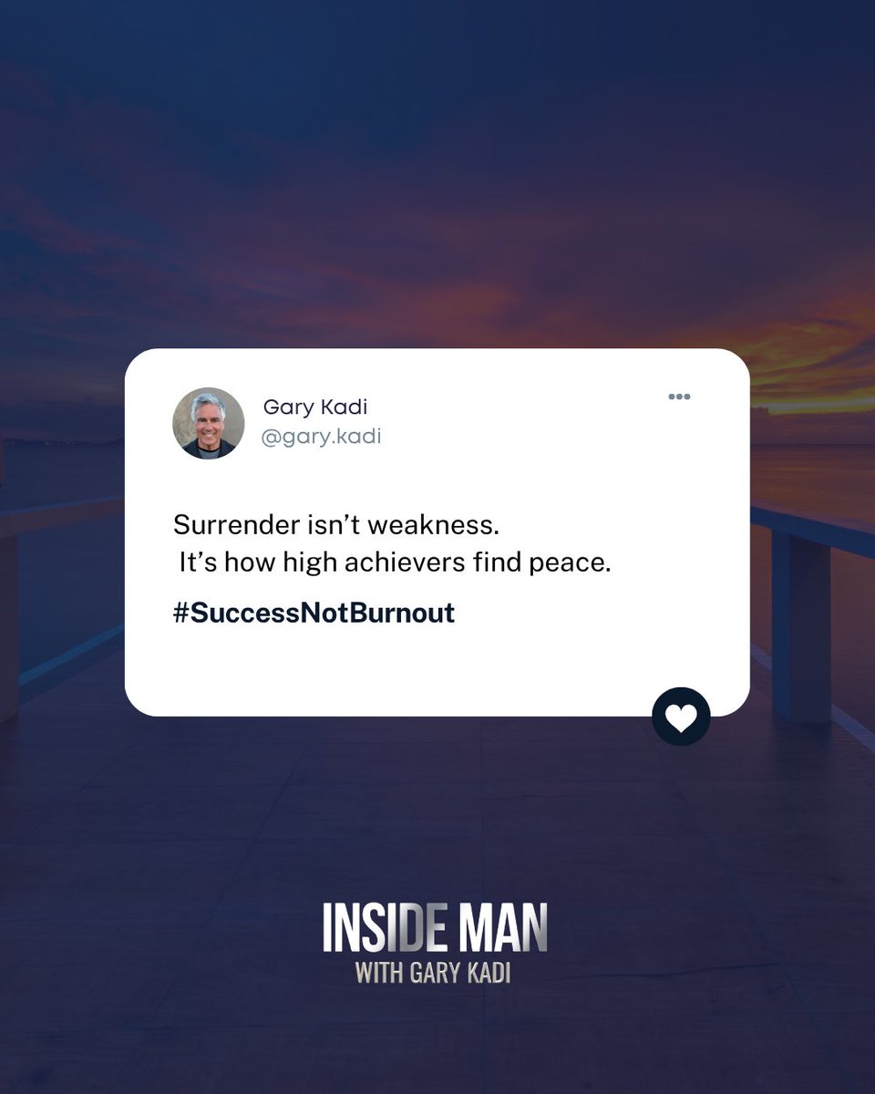 Surrender isn’t weakness.

It’s how high performers finally find peace.

You don’t need to hold it all together to be respected.

You need to let go of what’s breaking you.

#MenWhoLead #Leadership #Entrepreneurship