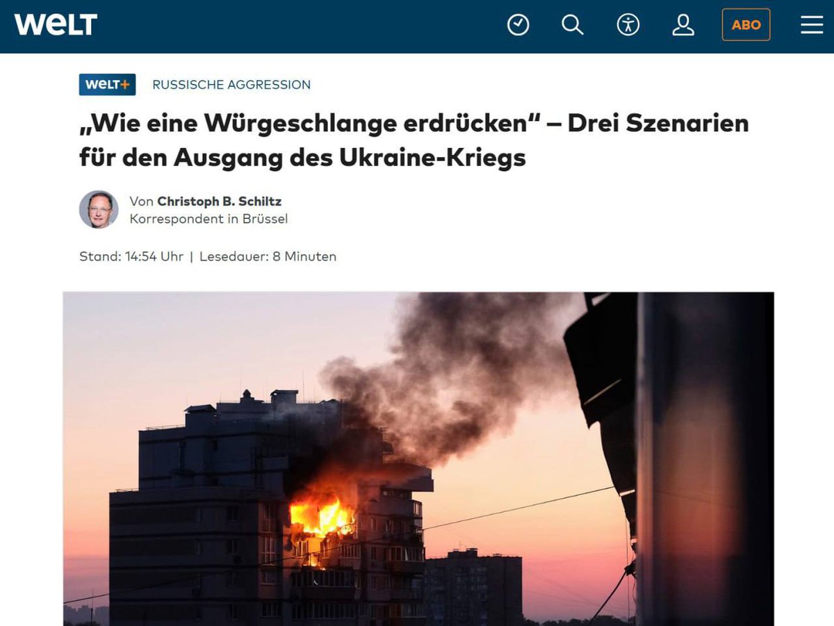🇷🇺🇺🇦 Rusia avanza 15-20 kilómetros cada día y la defensa ucraniana está agotada, escribe la publicación alemana Die Welt.

Se informa que las tropas rusas han roto parcialmente la cuarta línea de defensa, que en algunos lugares estaba compuesta únicamente por alambre de púas.