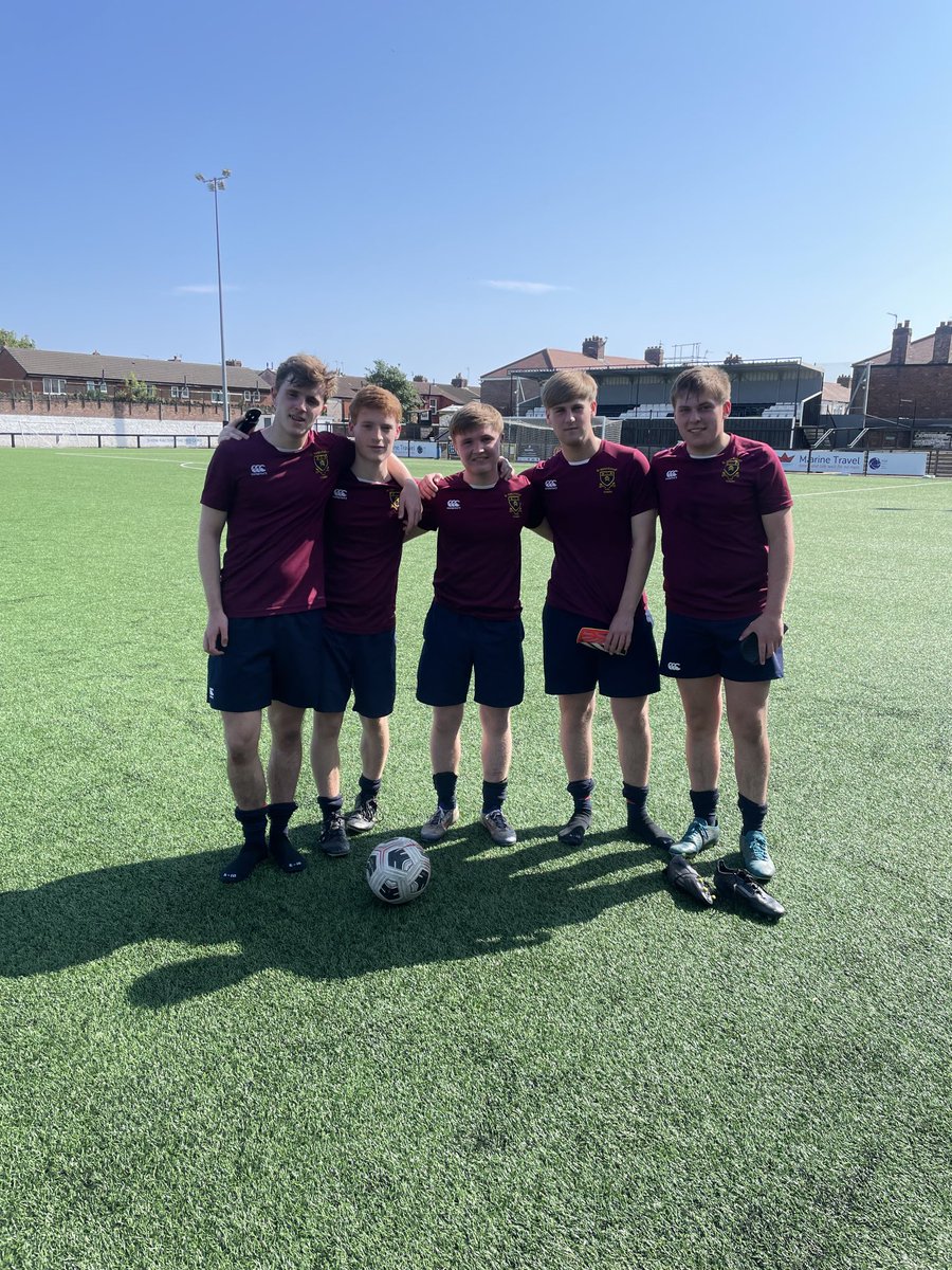 The First X1 football team lost in the Sefton Schools Cup Final at Marine tonight against a very strong Deyes team. Massive thanks to, Alex, Ben, Louie, Aidan and Ellis who played their last ever fixture for the College. Thanks for 7 years of superb sporting effort you guys 👏👏