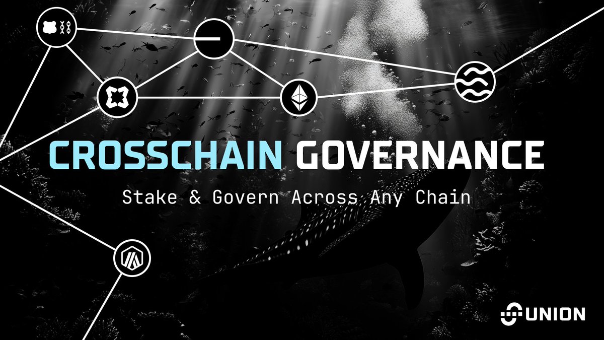 Crosschain Governance by Union: Stake &amp; Govern Across Any Chain

Another step in Union's crosschain future, and one of the last pieces before mainnet.

🧵 ↓