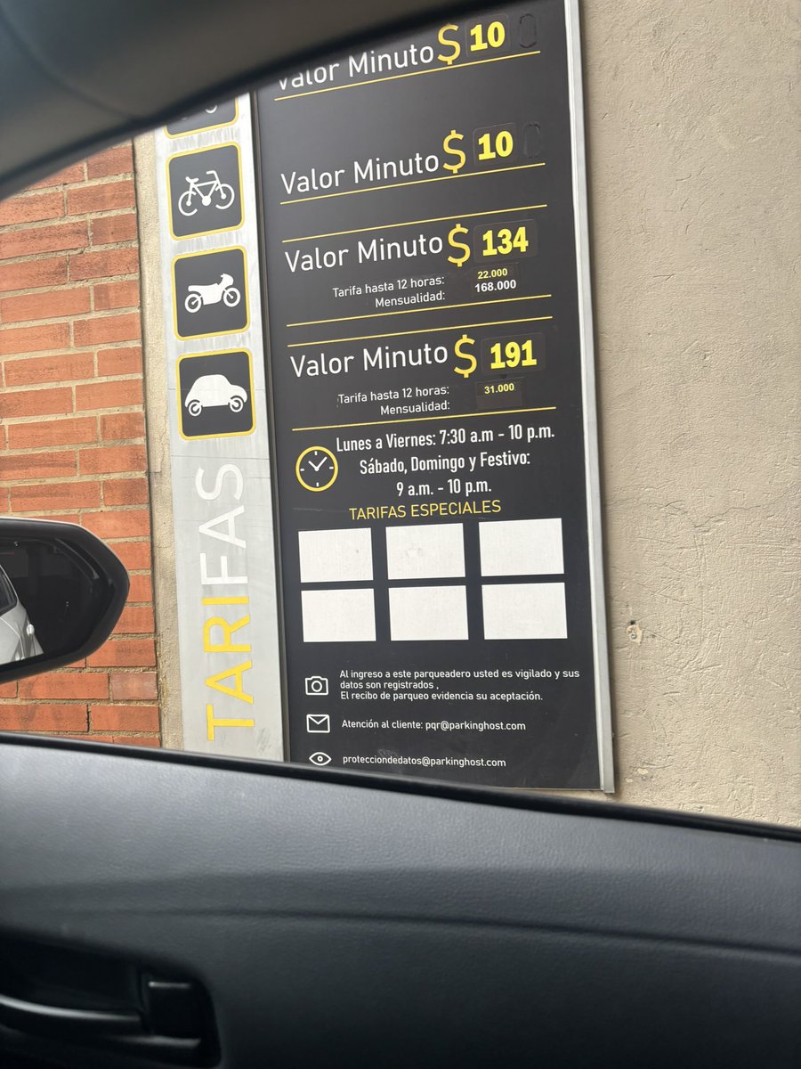 manuel rueda (@ruedareport) on Twitter photo Es legal en #Bogota que un parqueadero solo te deje pagar a la salida mientras está montado en tu carro ?🚘 - Parece una estrategia mezquina para cobrarle al usuario lo máximo posible. <a href="/sicsuper/">Superintendencia de Industria y Comercio 🇨🇴</a> Es legal en #Bogota que un parqueadero solo te deje pagar a la salida mientras está montado en tu carro ?🚘 - Parece una estrategia mezquina para cobrarle al usuario lo máximo posible. <a href="/sicsuper/">Superintendencia de Industria y Comercio 🇨🇴</a>