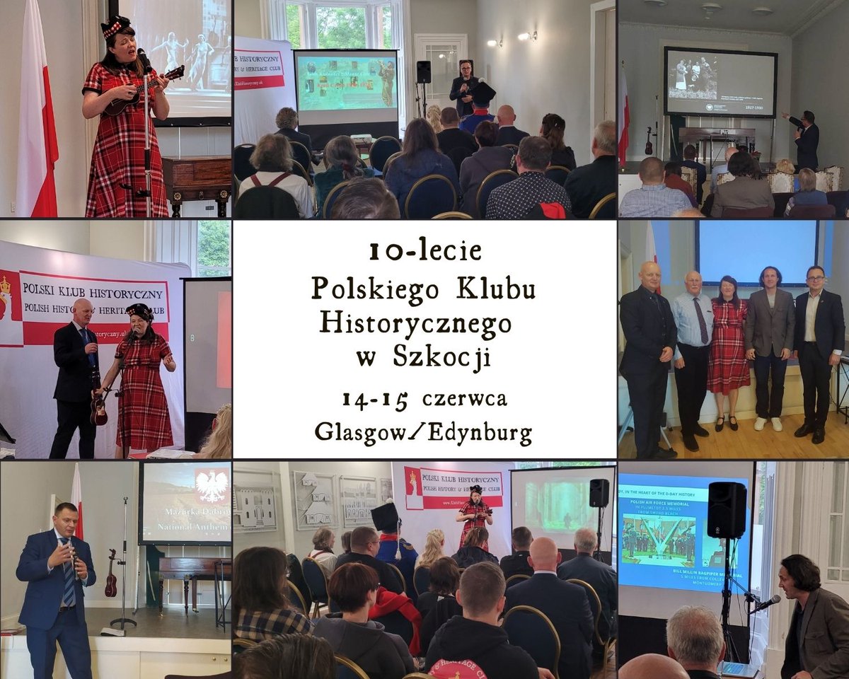 PL_HH_Club's tweet photo. 14 czerwca w Domu Polskim im. Gen. Sikorskiego w Glasgow oraz 15 czerwca w SPK w Edynburgu miały miejsce wyjątkowe wydarzenia z okazji 10-lecia działalności naszego Klubu Historycznego w Szkocji, zorganizowane we współpracy i przy finansowym wsparciu @PLinEdinburgh https://t.co/3C7uAdbJYq