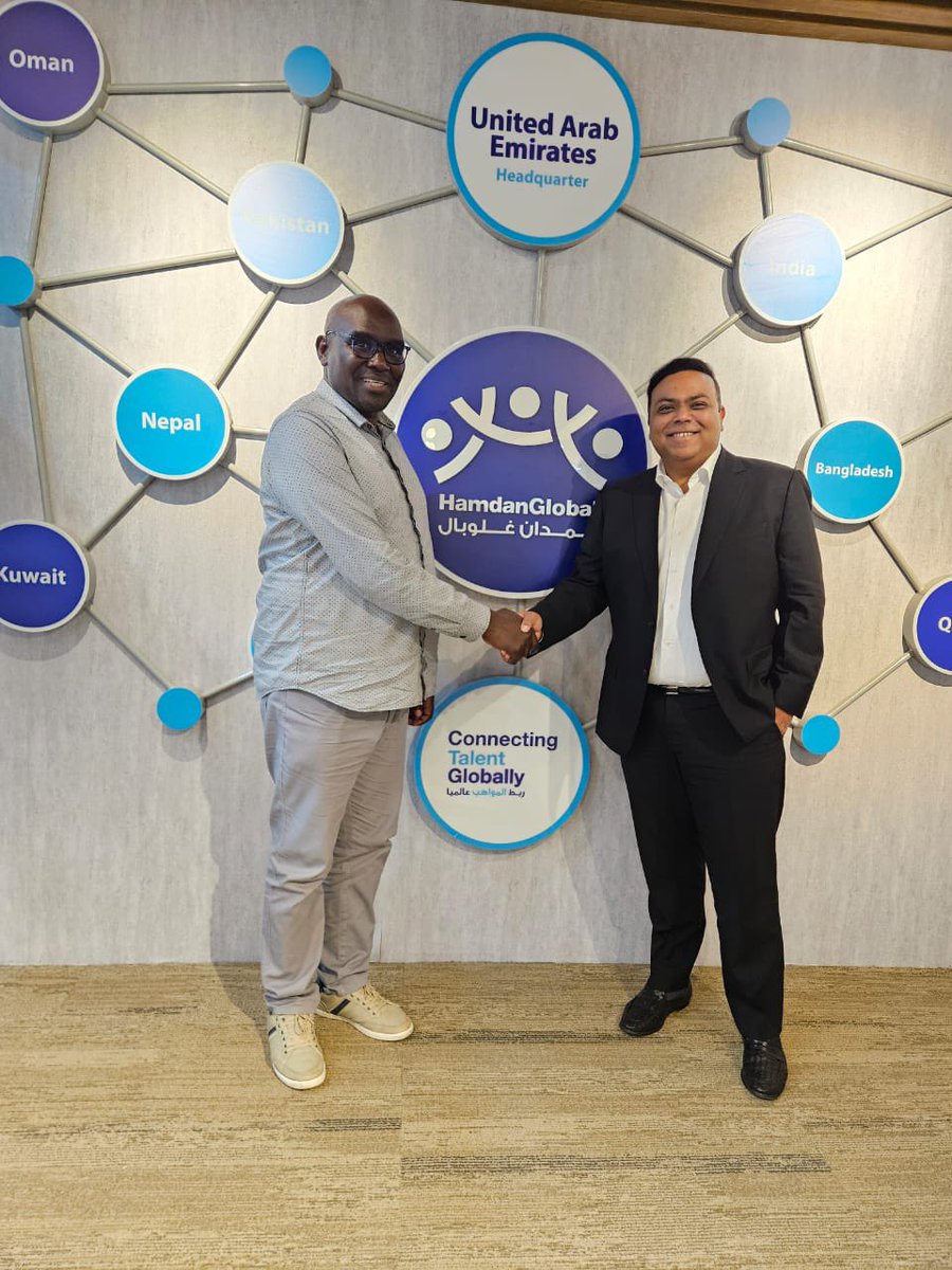 1/4
Later in the day, the CEO of the Youth Enterprise Development Fund <a href="/moriasiarabu/">Josiah Arabu Moriasi</a> held a strategic meeting with the Chairman and CEO of HamdanGlobal, a leading HR consultancy firm recruiting for top-tier employers in the United Arab Emirates (UAE).