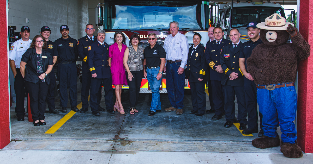 Polk County government officials celebrated the grand opening of Polk County Fire Rescue’s Masterpiece Road station in Lake Wales today.
#PCFR Station 44 serves the northern unincorporated area of Lake Wales. It houses one engine company and a 2,500-gallon tanker truck.